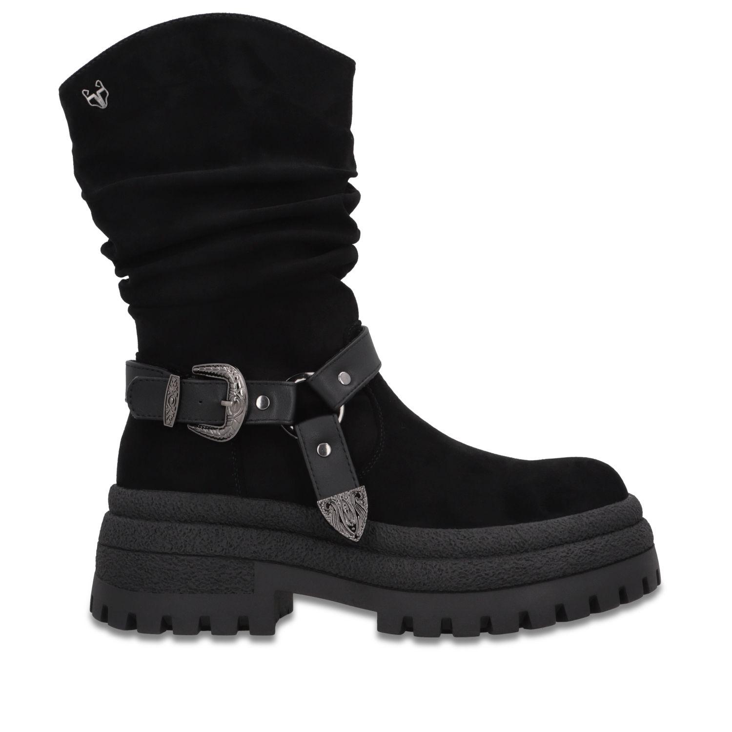 Botin Plataforma Negro Mujer 6583001 Gotta-0