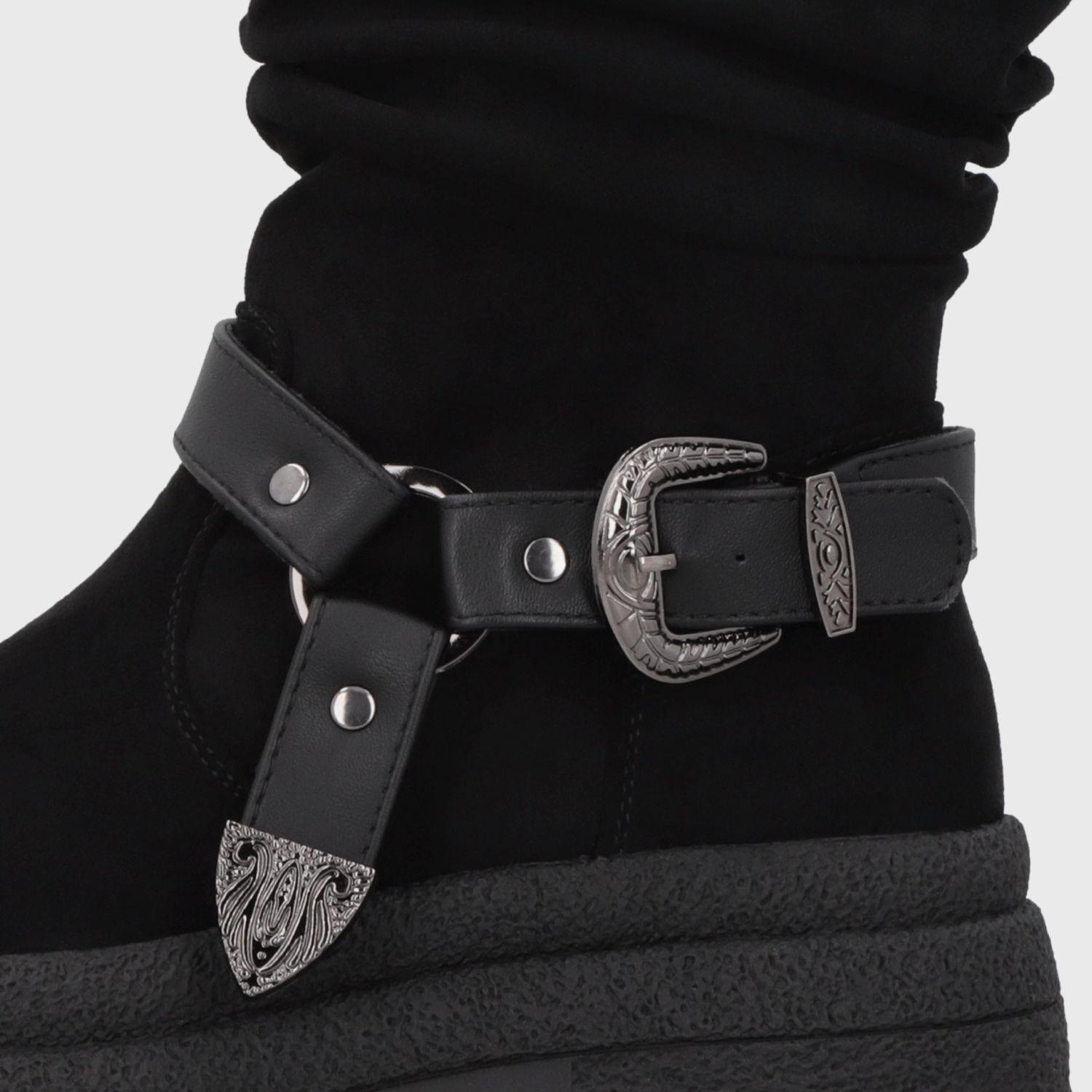 Botin Plataforma Negro Mujer 6583001 Gotta-5