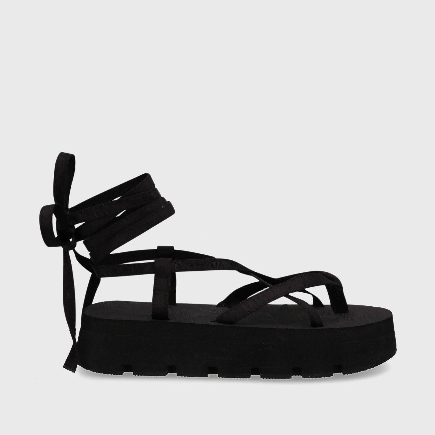 Sandalia Plataforma Negra Mujer 35201 Gotta-0