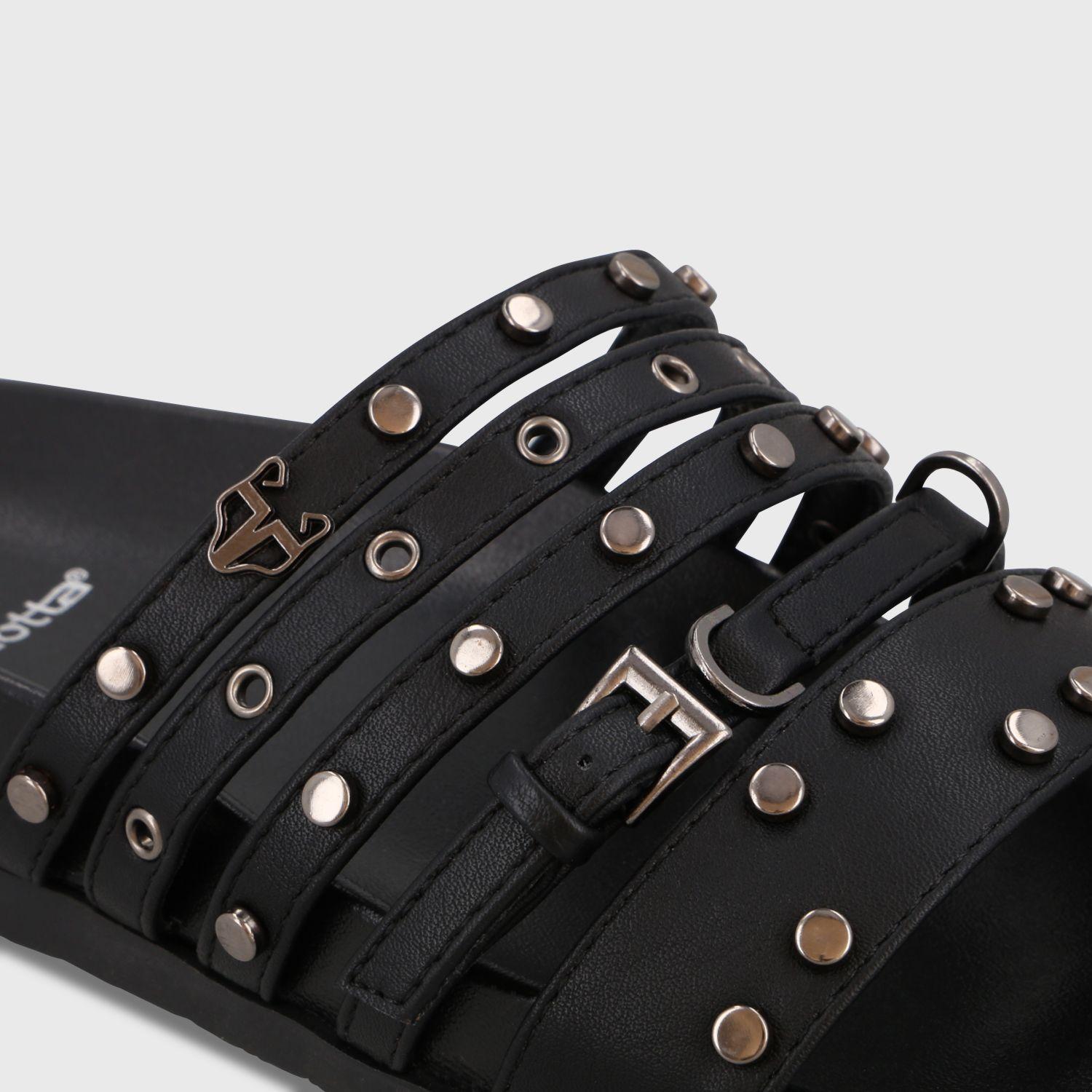 Sandalia Negra Mujer 64160 Gotta-5