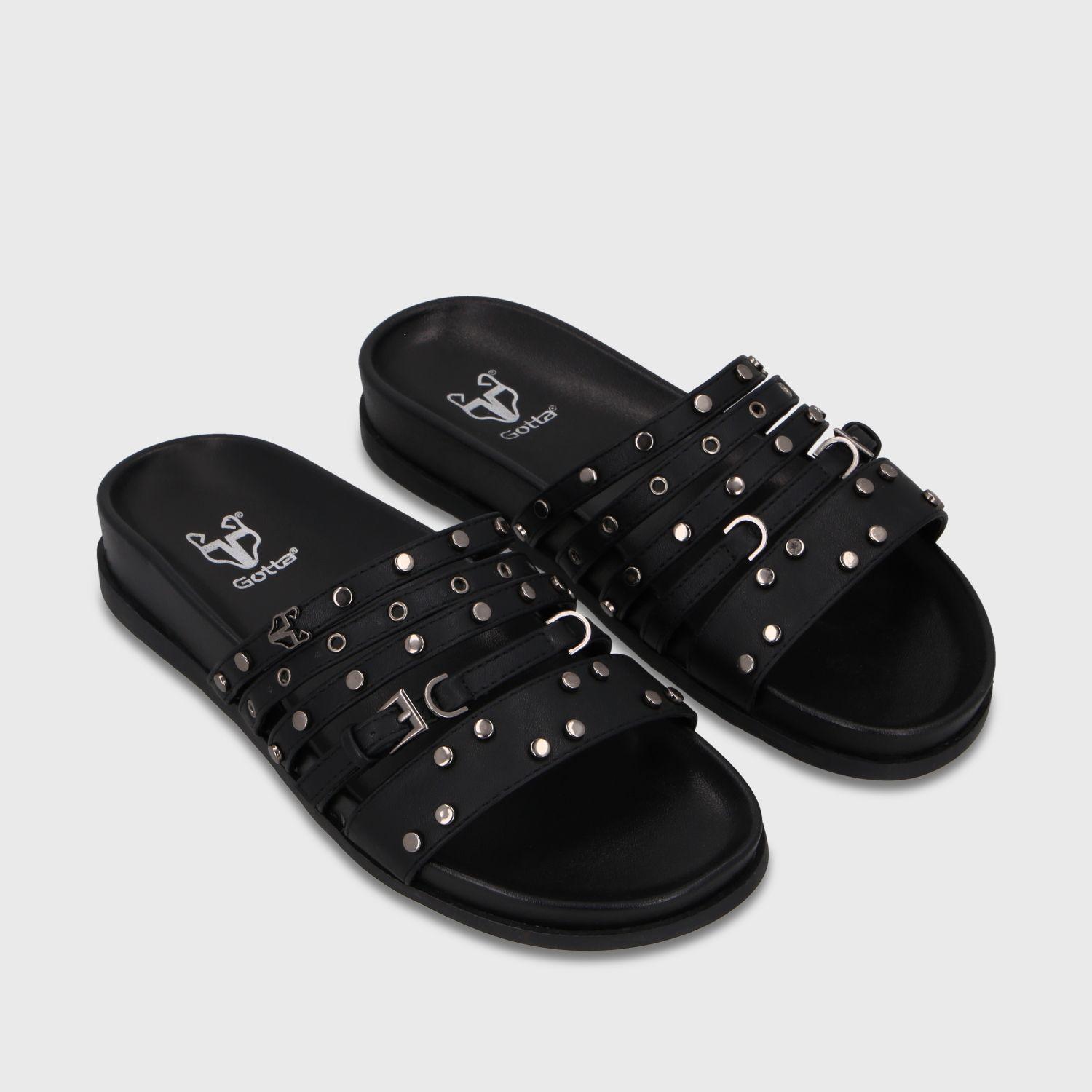 Sandalia Negra Mujer 64160 Gotta-2