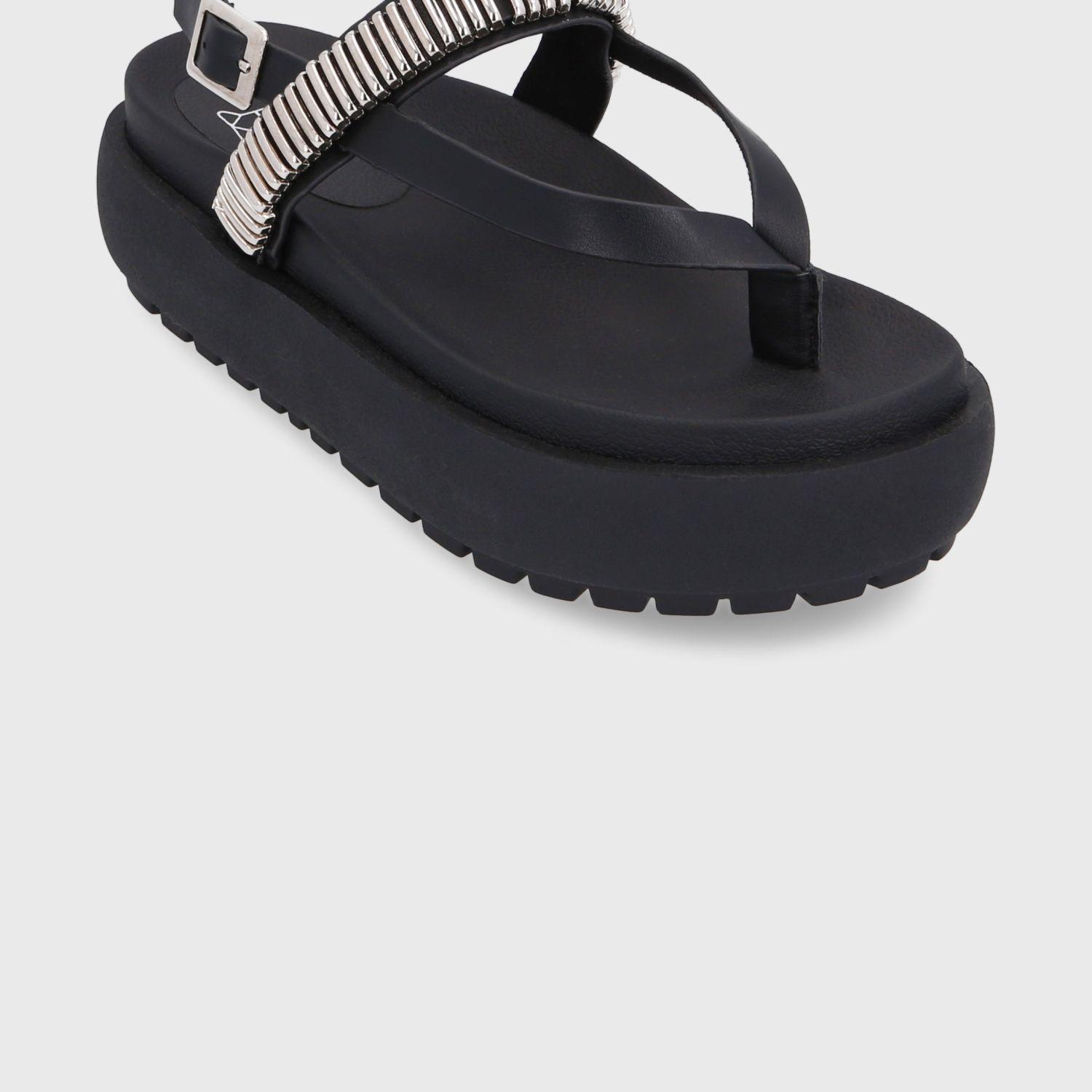 Sandalia Plataforma Negra Mujer 35191 Gotta-5