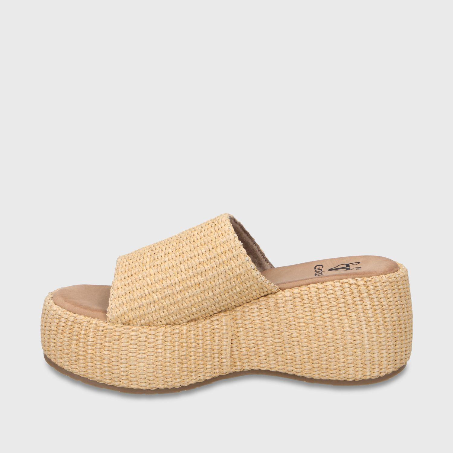 Sandalia Plataforma Beige Mujer 45824 Gotta-3