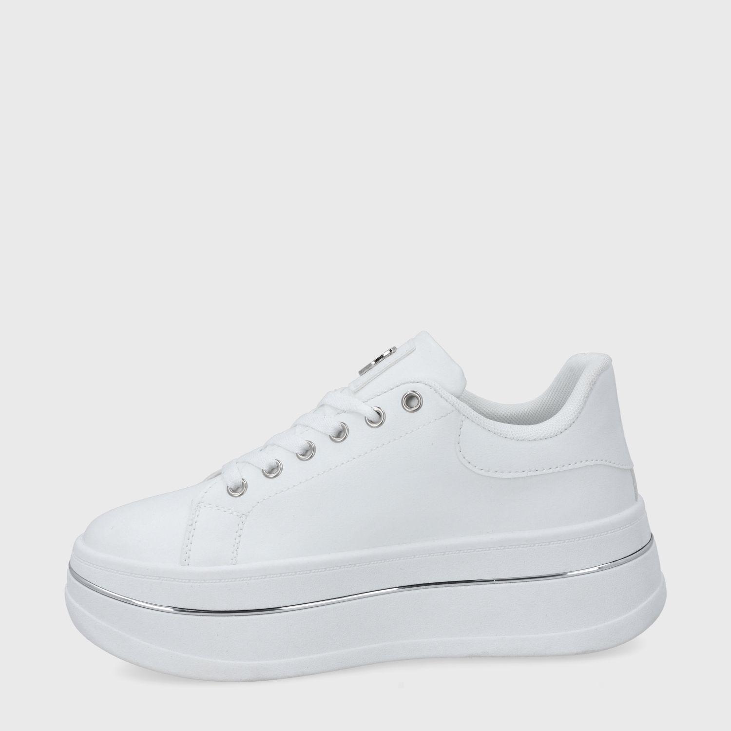 Zapatilla Plataforma Blanca Mujer 58011 Gotta-5