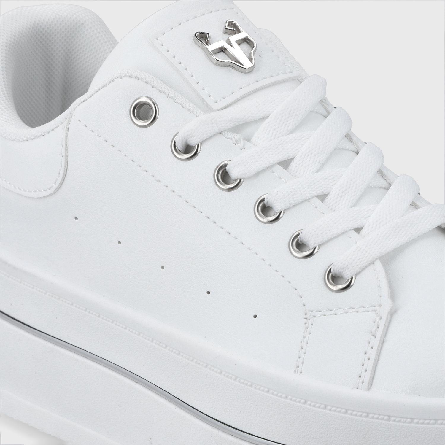 Zapatilla Plataforma Blanca Mujer 58011 Gotta-6