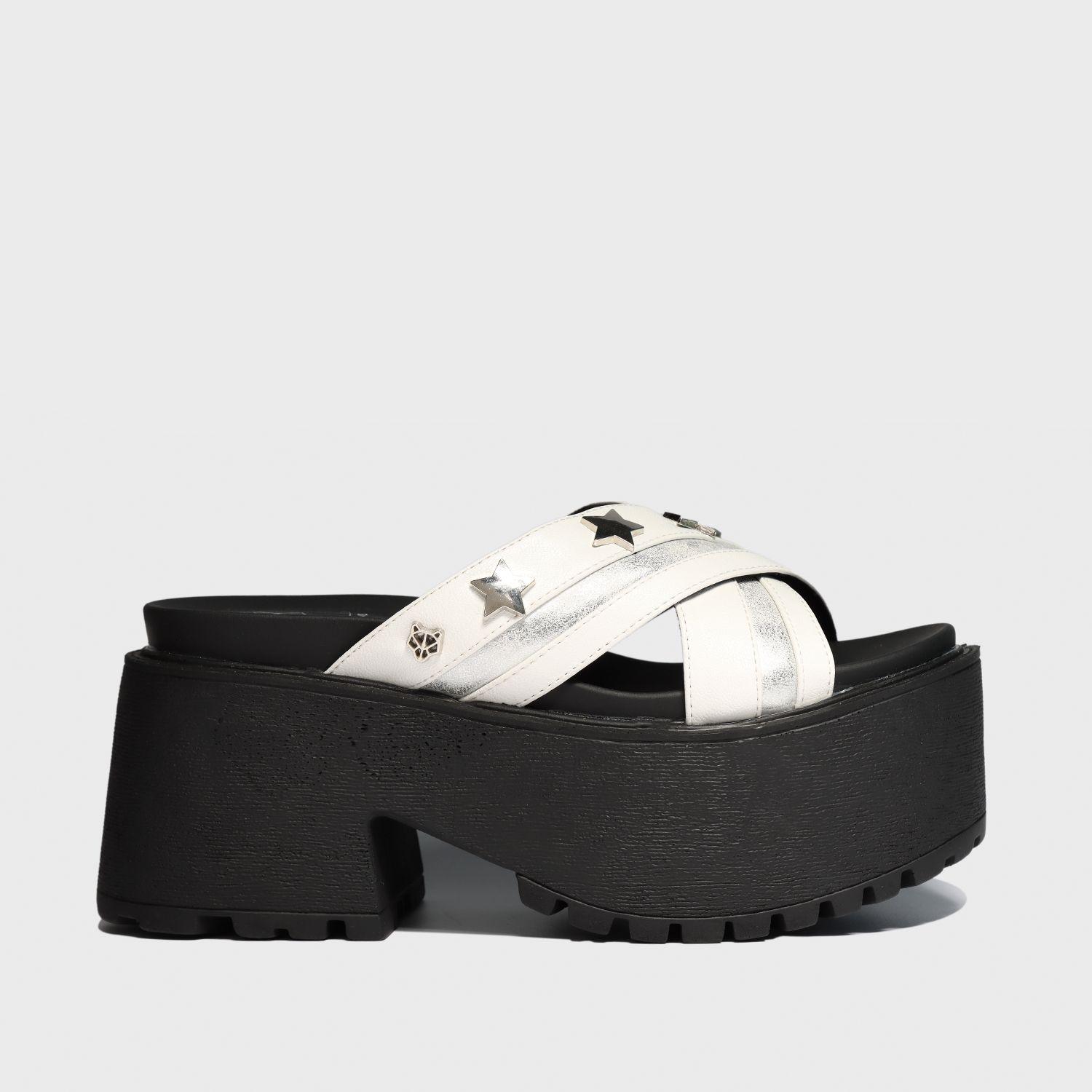 Sandalia Plataforma Blanca Mujer 15677 Gotta-0