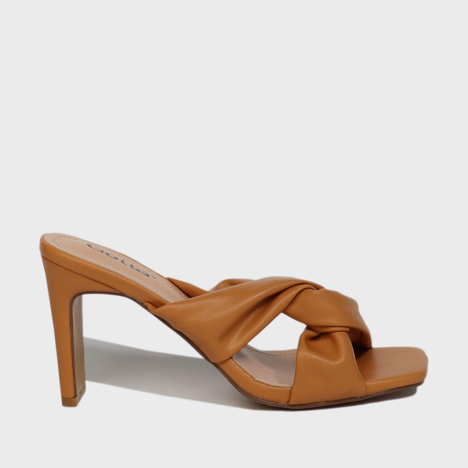 Sandalia Taco Camel Mujer 25700 Gotta-0