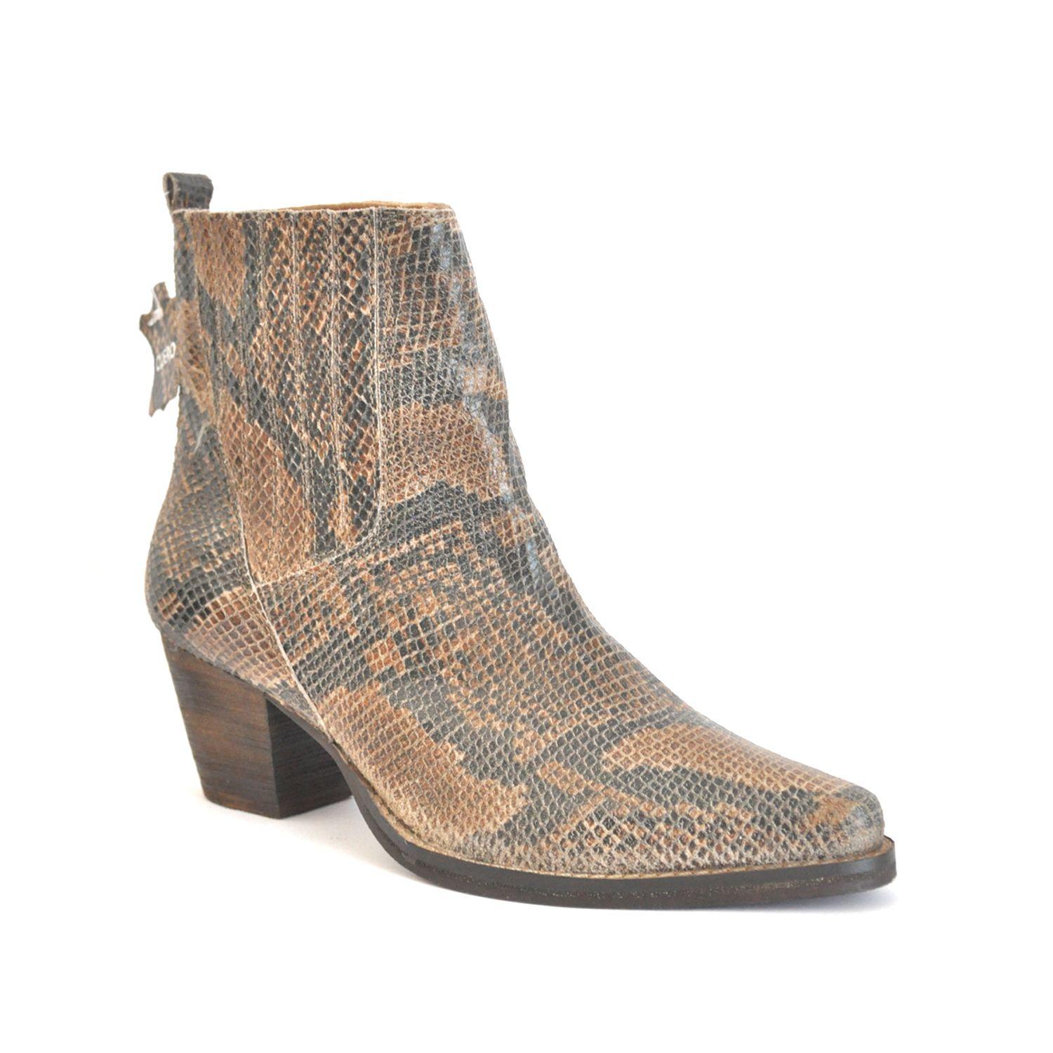 BOTÍN CUERO ANIMAL PRINT C8102-1