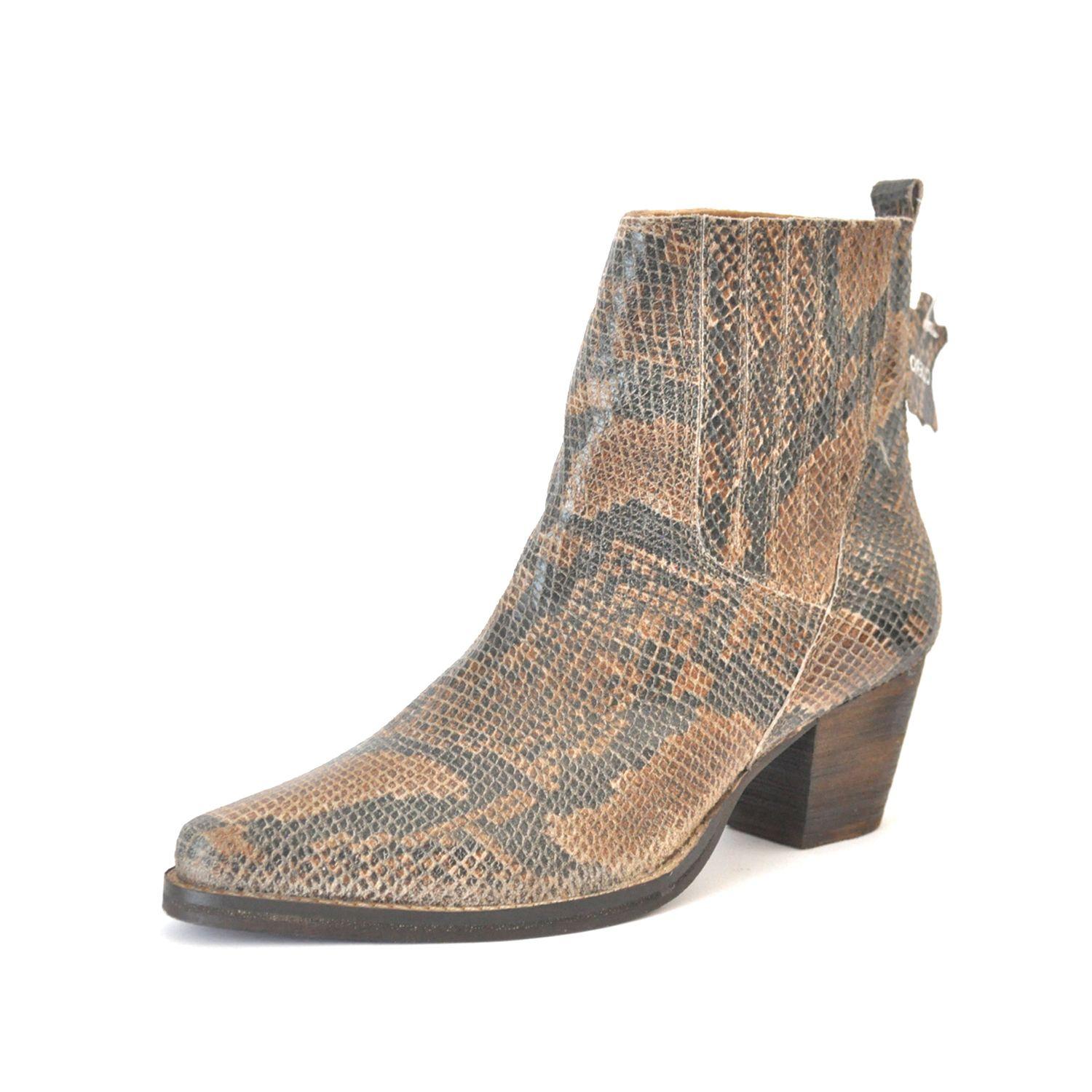 BOTÍN CUERO ANIMAL PRINT C8102-3