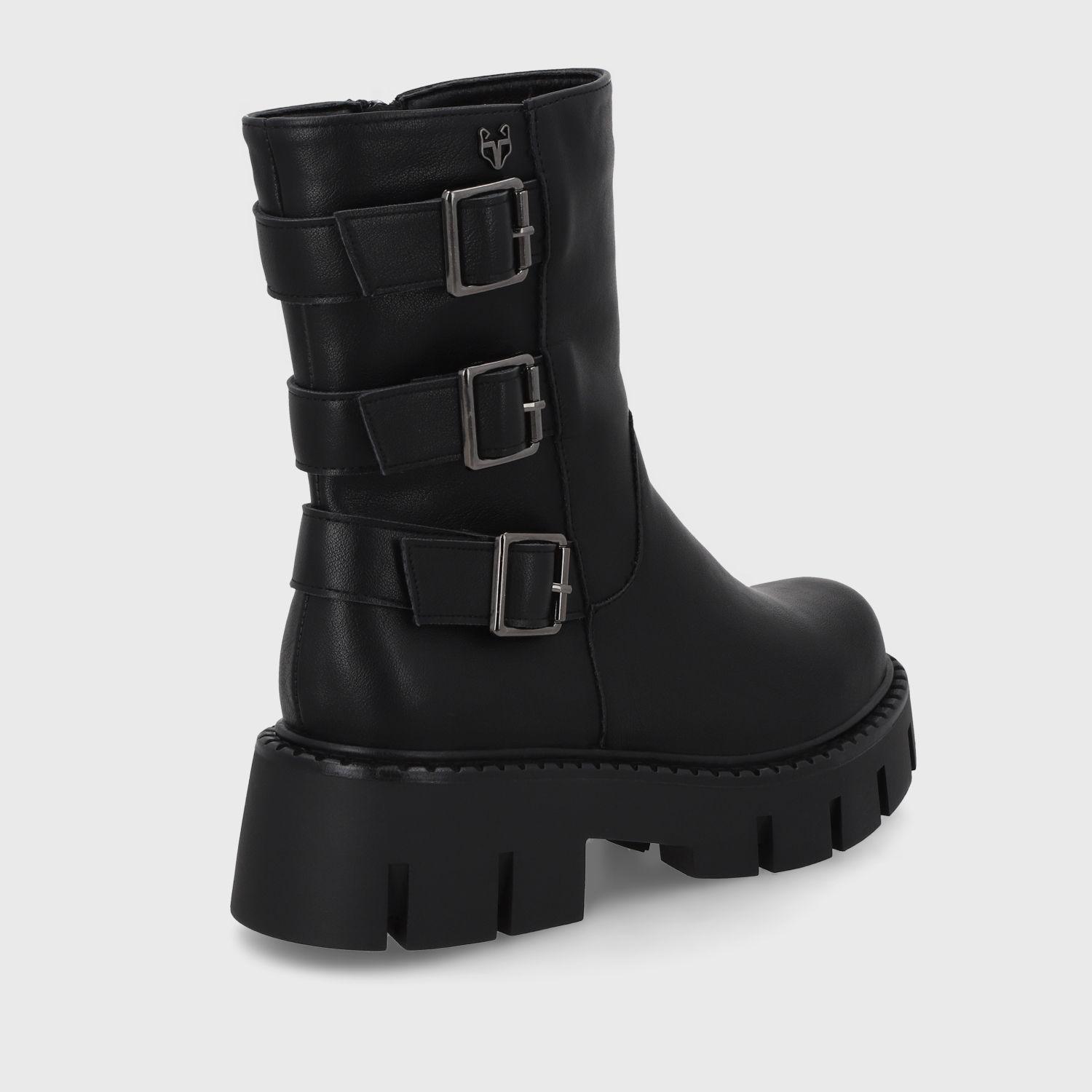 Botin Plataforma Negro Mujer 55261 Gotta-4