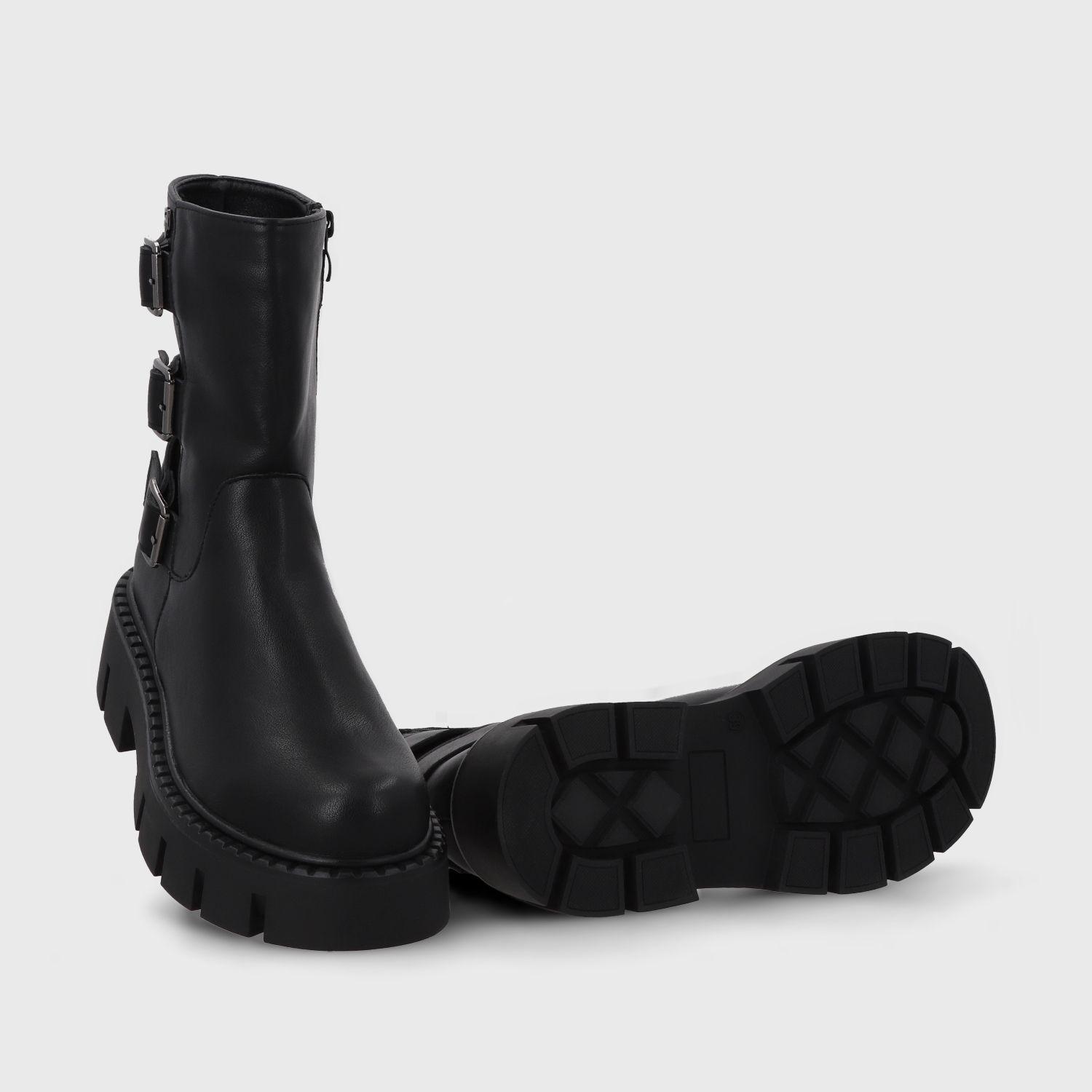 Botin Plataforma Negro Mujer 55261 Gotta-6