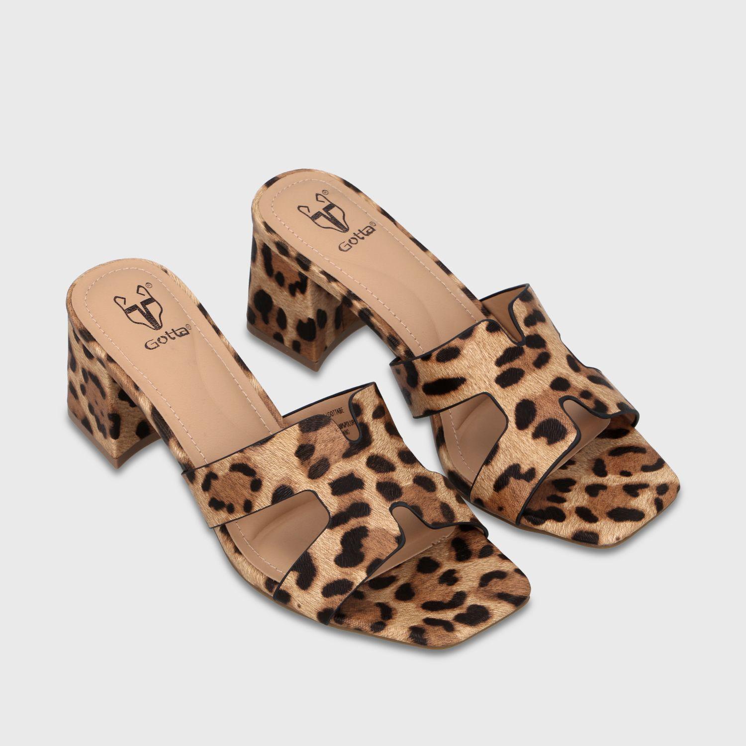 Sandalia Taco Negra Mujer 64030 Gotta-1