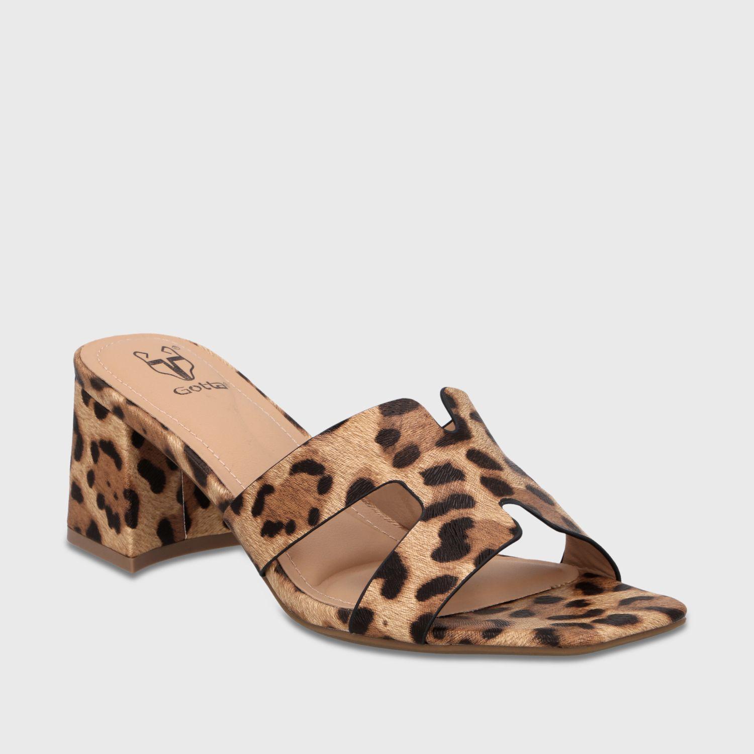 Sandalia Taco Negra Mujer 64030 Gotta-2