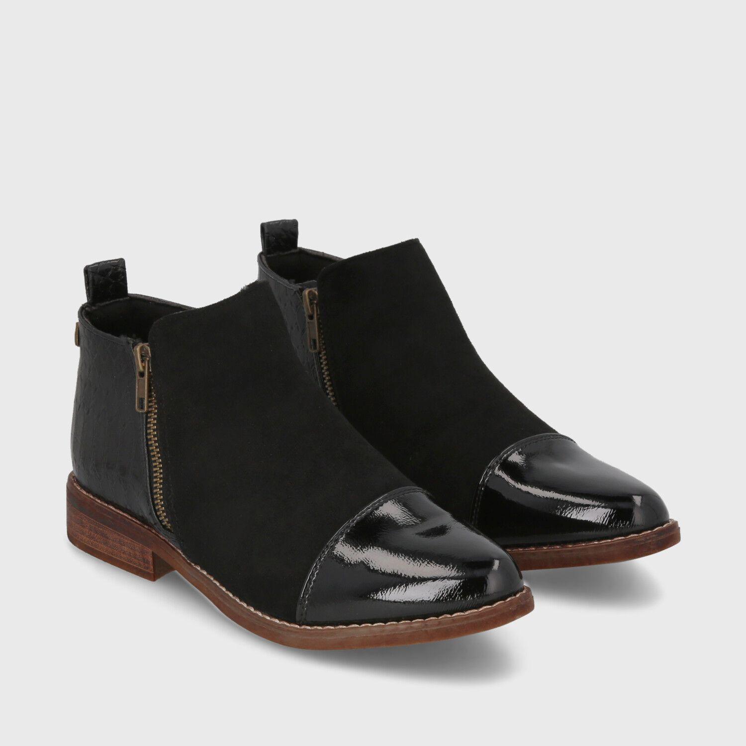 Botín Negro Mujer C7338 Gotta-2