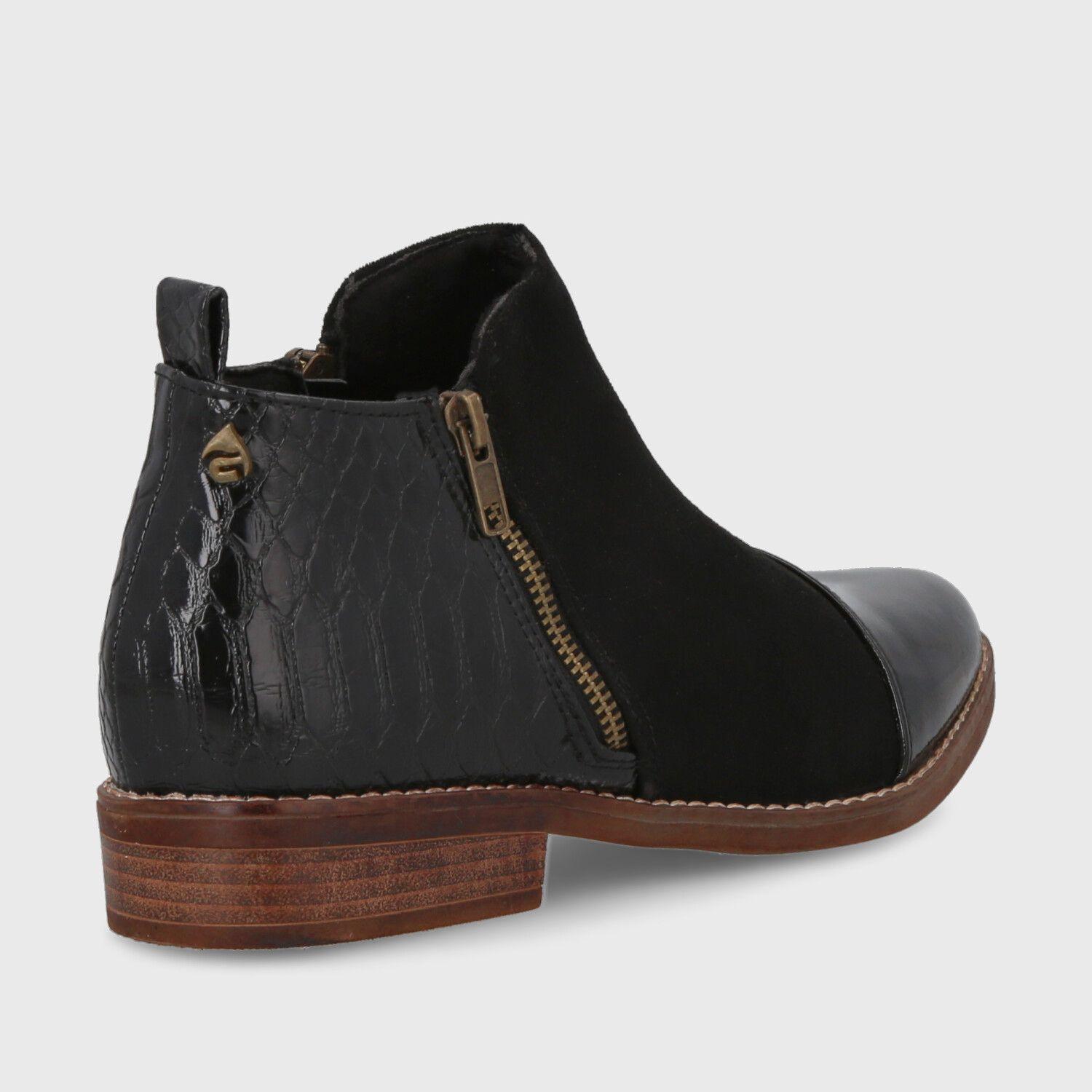 Botín Negro Mujer C7338 Gotta-4