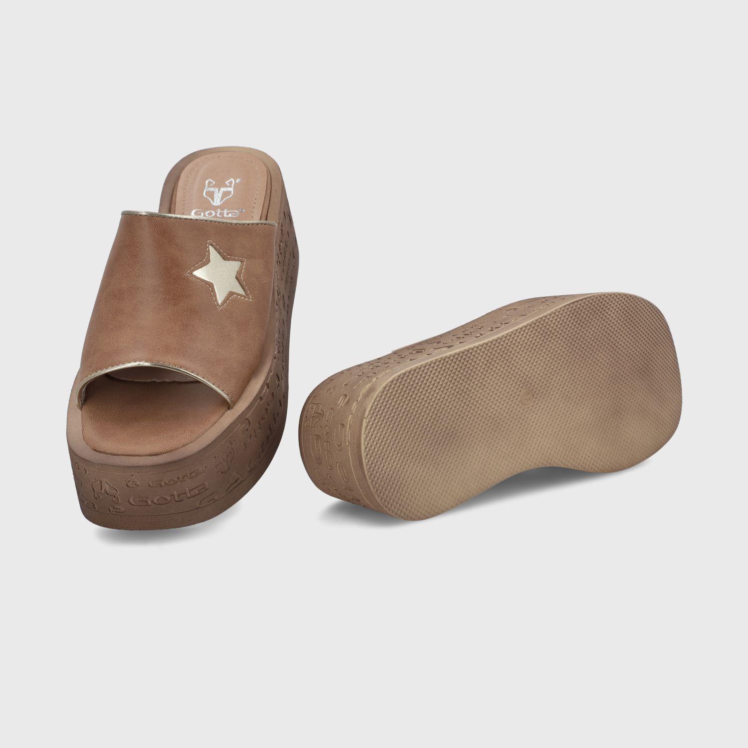 Sandalia Plataforma Beige Mujer 55930 Gotta-9