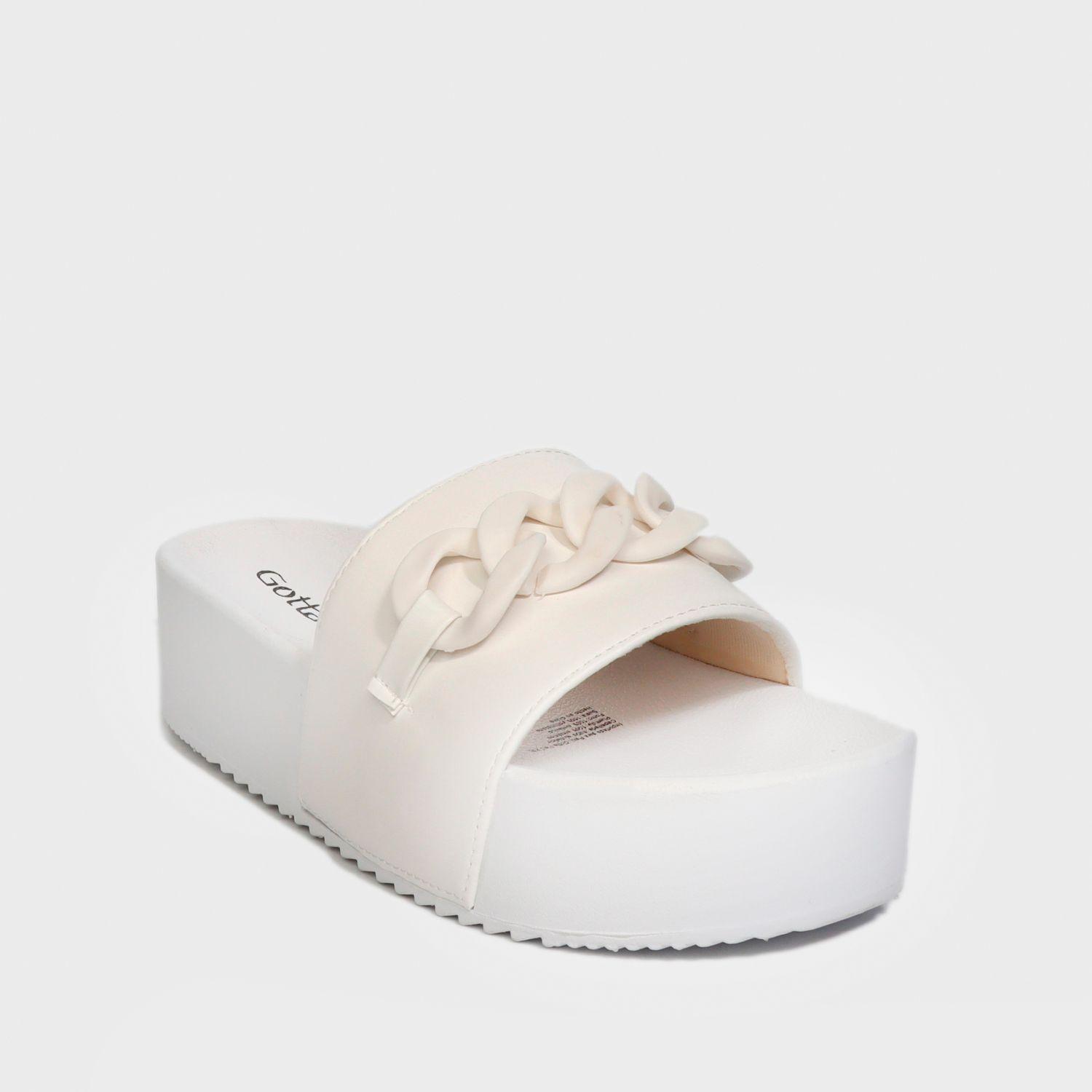 Sandalia Plataforma Blanca Mujer 22090 Gotta-1