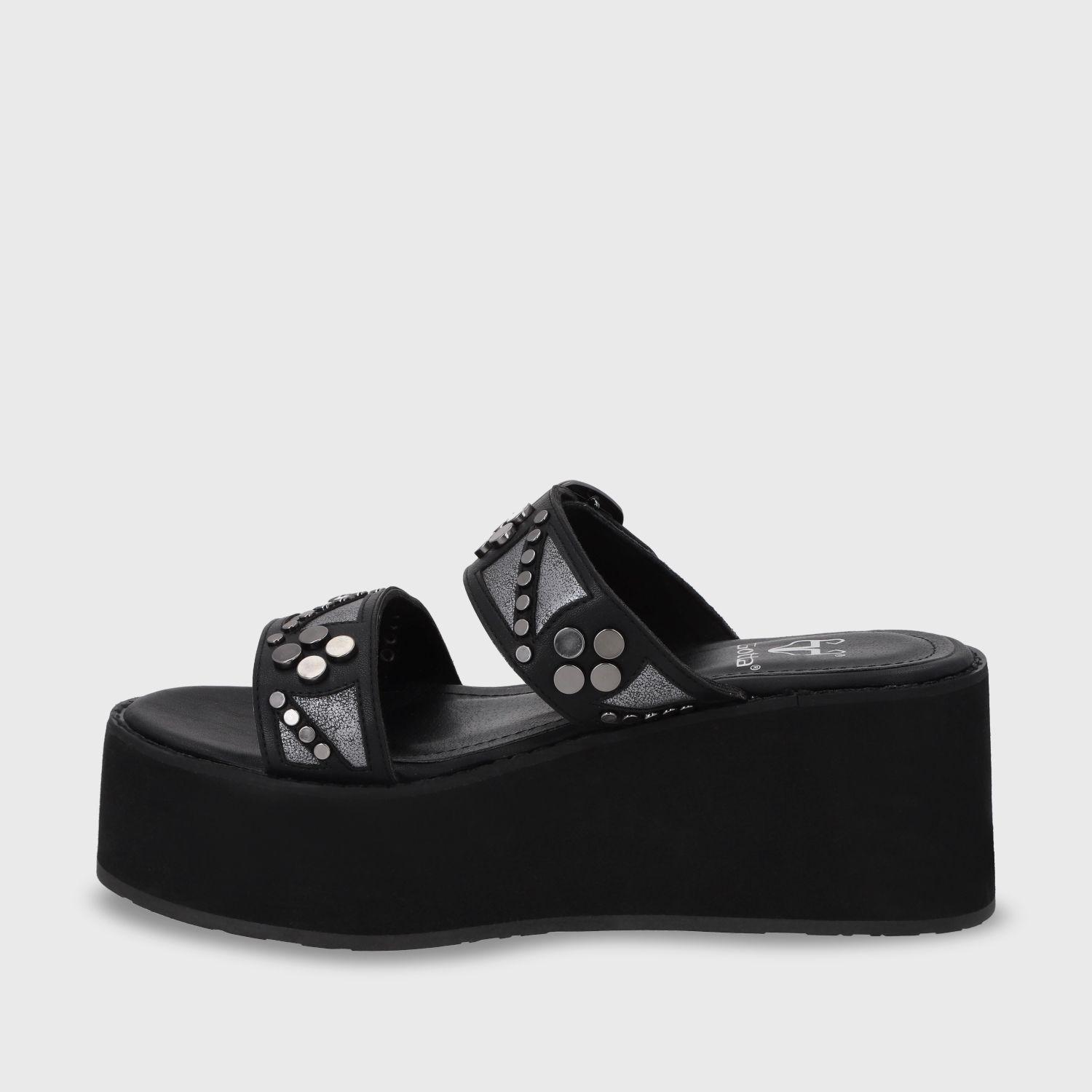 Sandalia Plataforma Negra Mujer 15620 Gotta-3