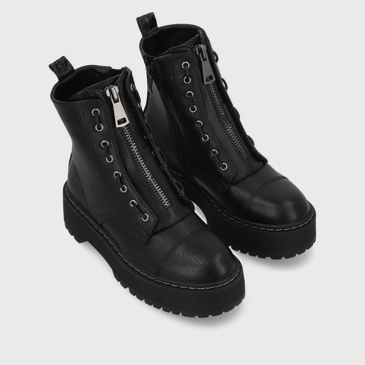 Botín Plataforma Negro Mujer 45762 Gotta-7