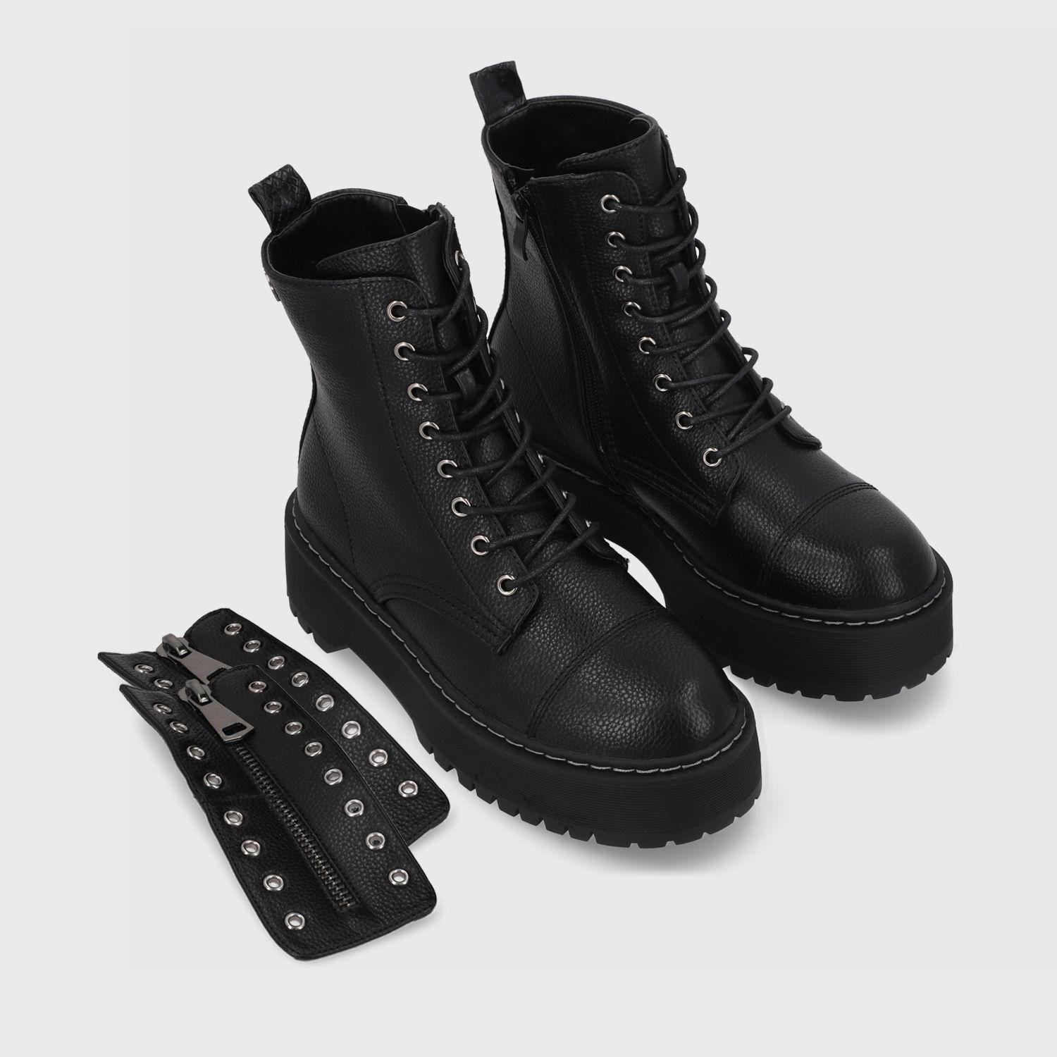 Botín Plataforma Negro Mujer 45762 Gotta-8