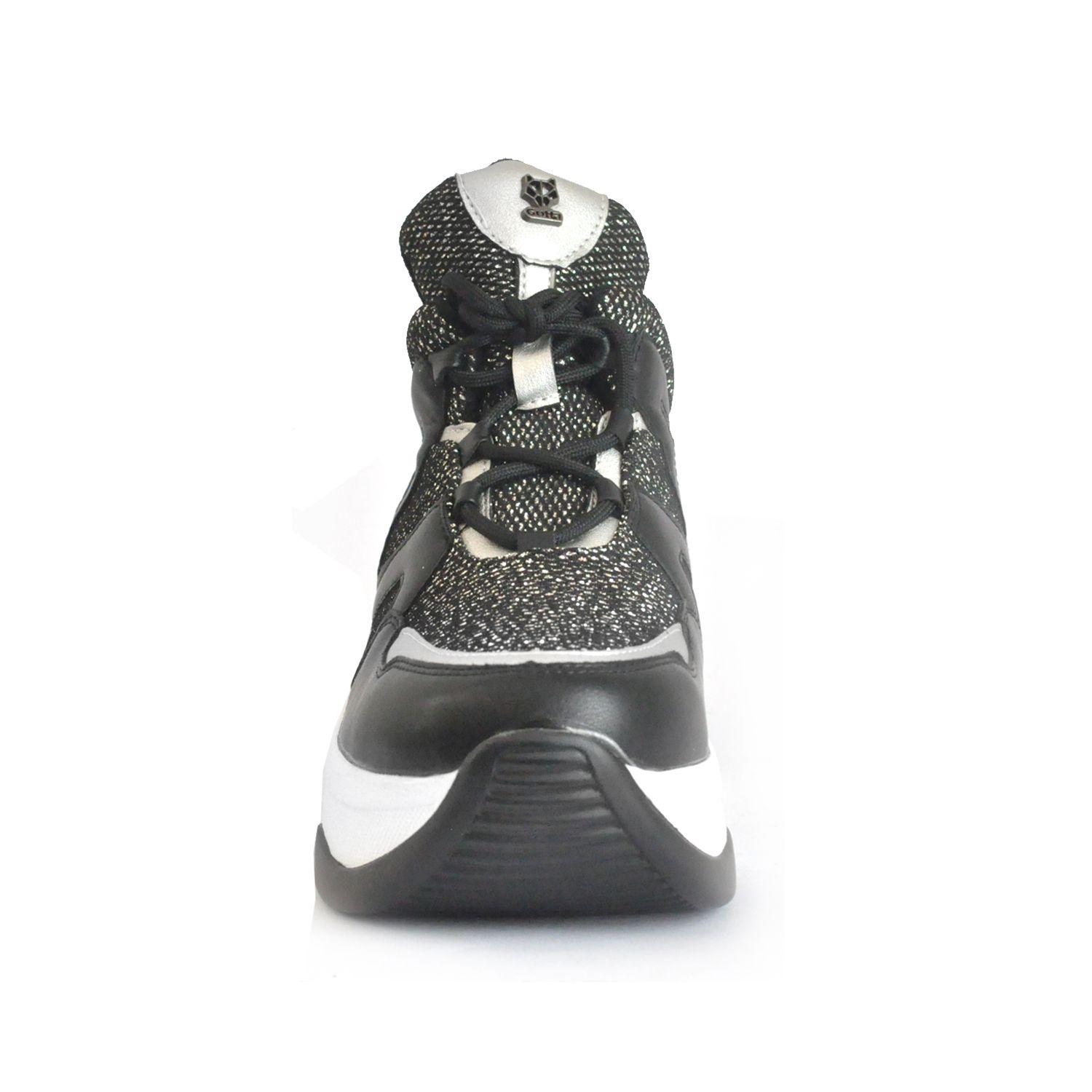 Zapatilla Metalica Negra Mujer C7293 Gotta-4