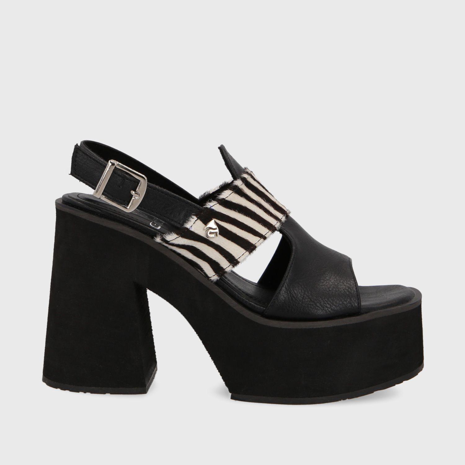 Sandalia Plataforma Animal Print Mujer 35291 Gotta-0