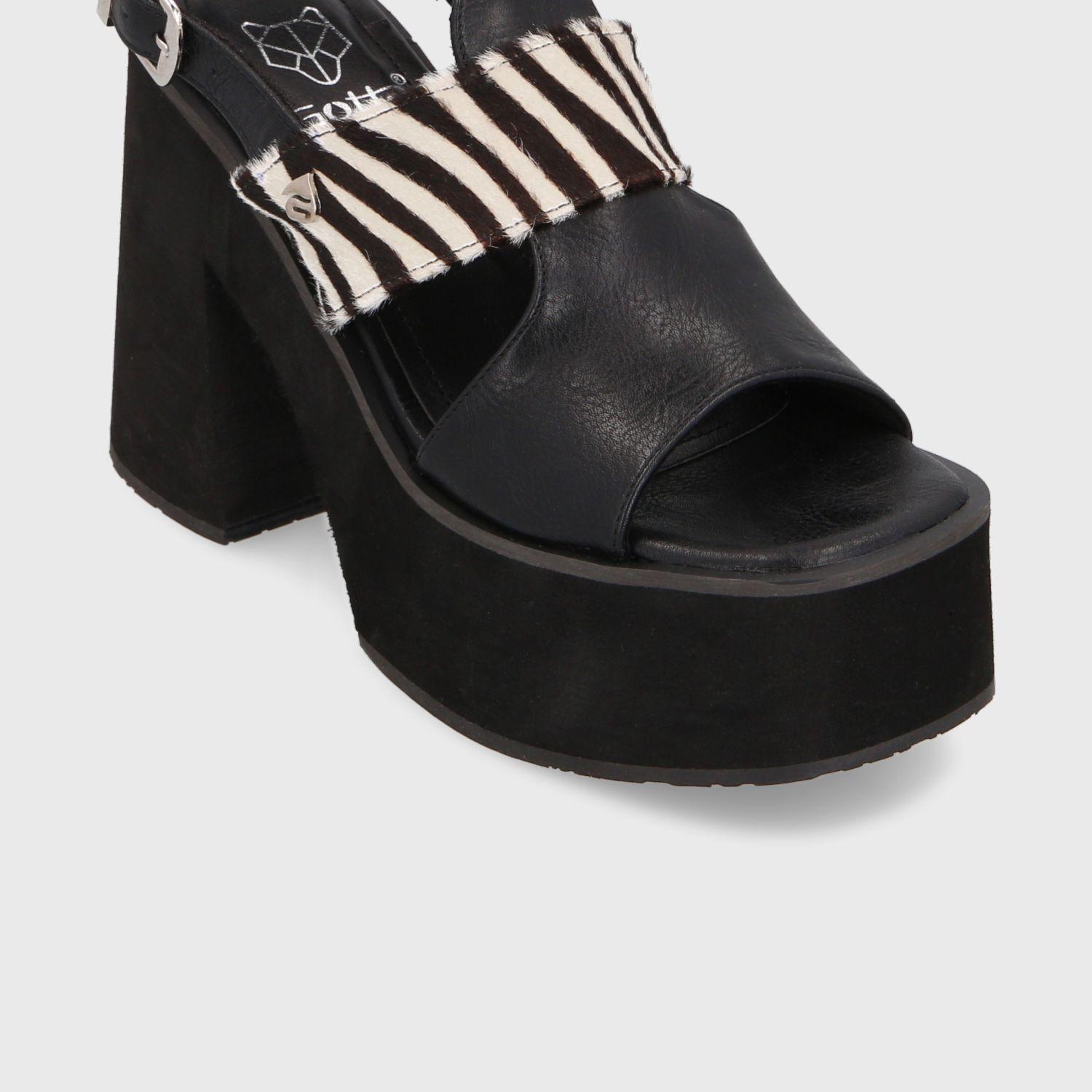 Sandalia Plataforma Animal Print Mujer 35291 Gotta-5