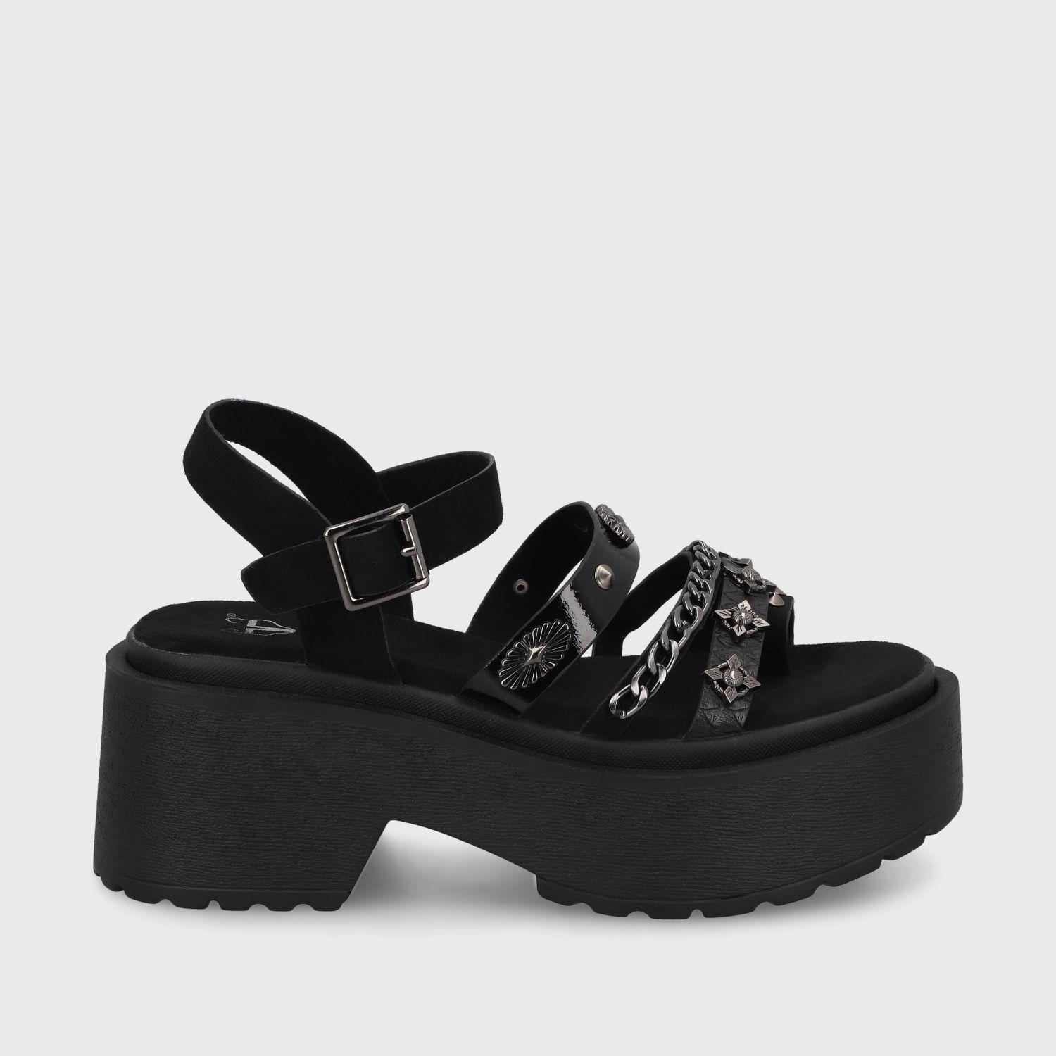 Sandalia Negra  Mujer 45982 Gotta-0