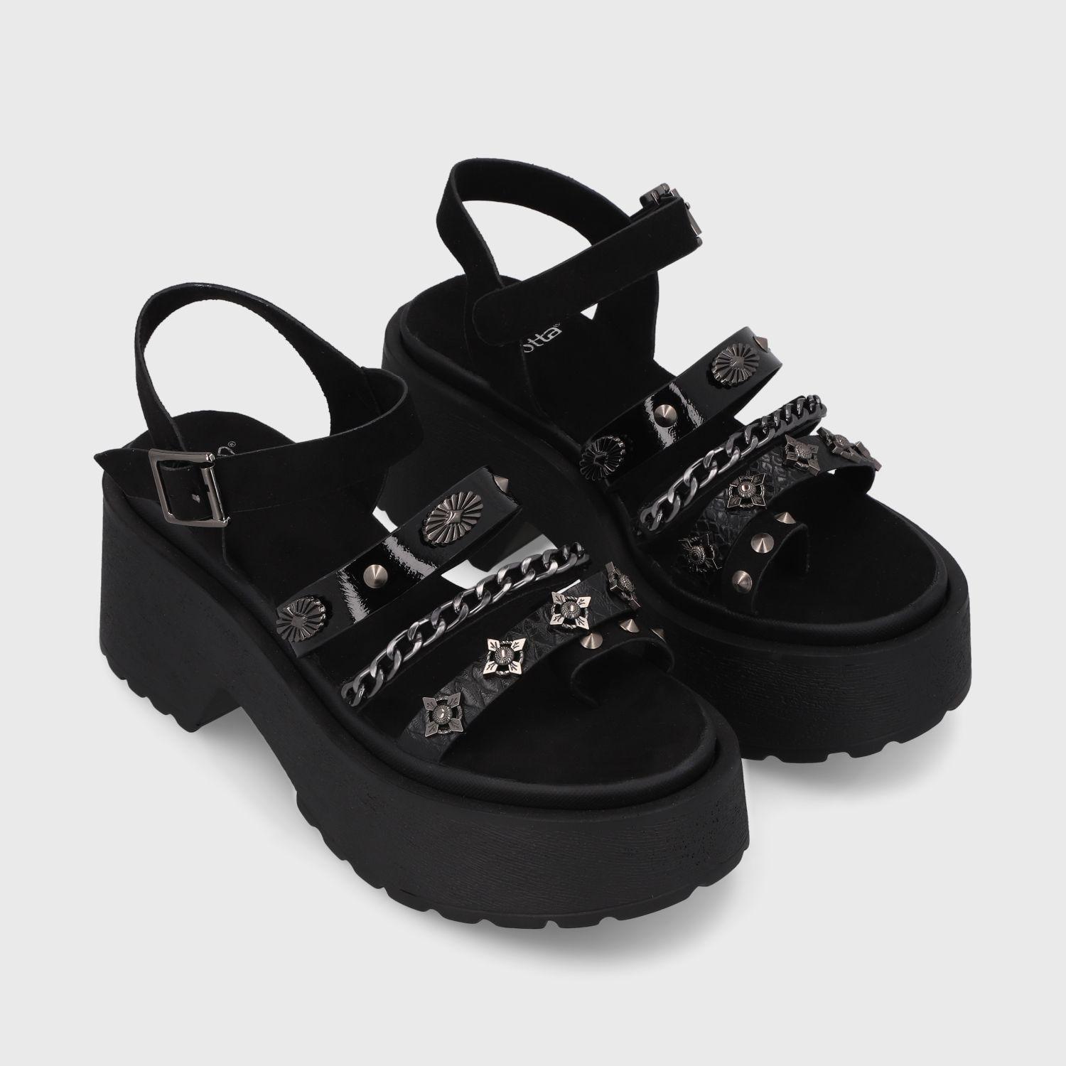 Sandalia Negra  Mujer 45982 Gotta-2