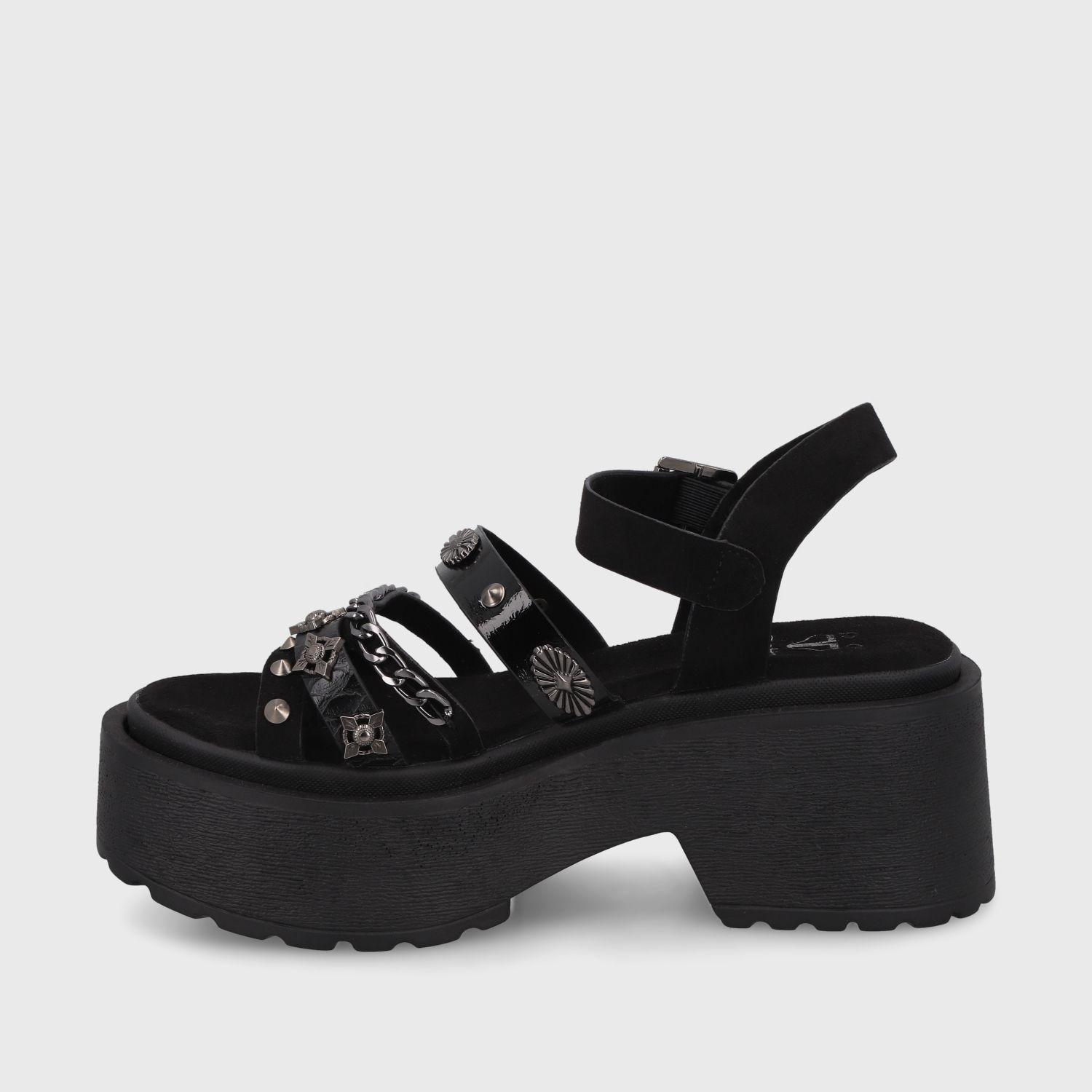 Sandalia Negra  Mujer 45982 Gotta-3
