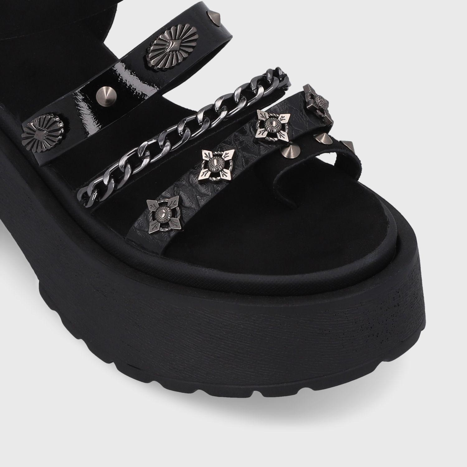 Sandalia Negra  Mujer 45982 Gotta-5