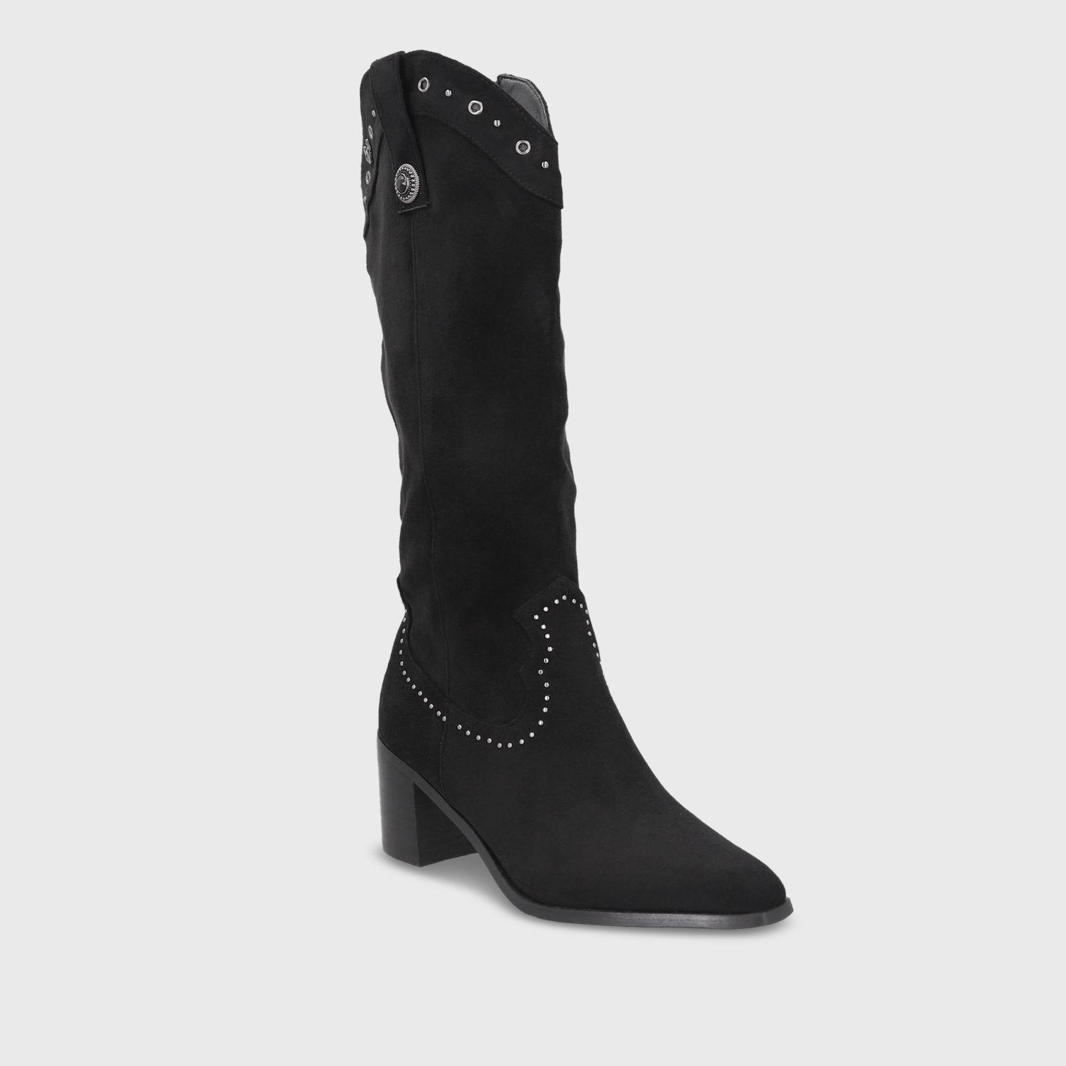 Bota Taco Negra Mujer 55301 Gotta-1