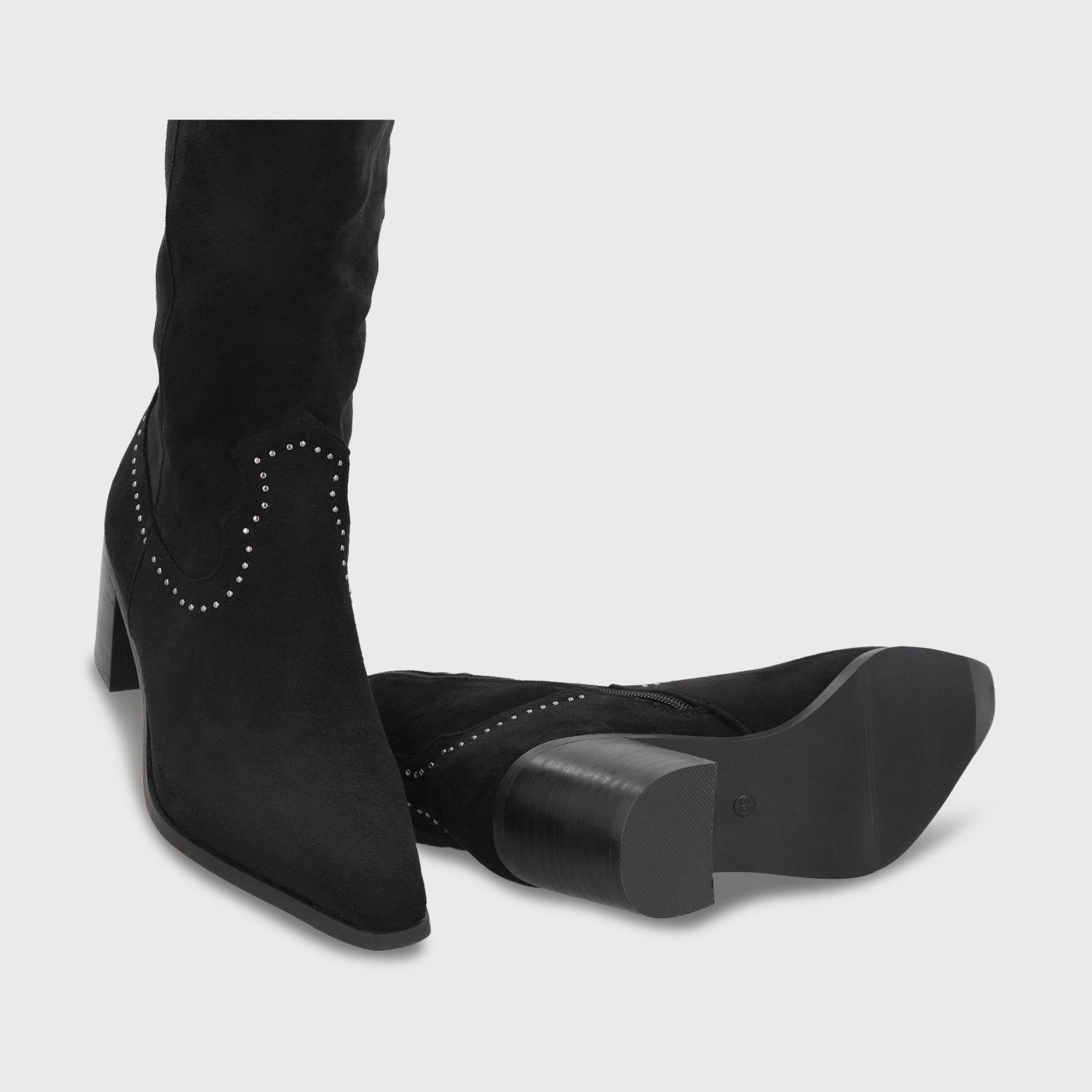 Bota Taco Negra Mujer 55301 Gotta-6