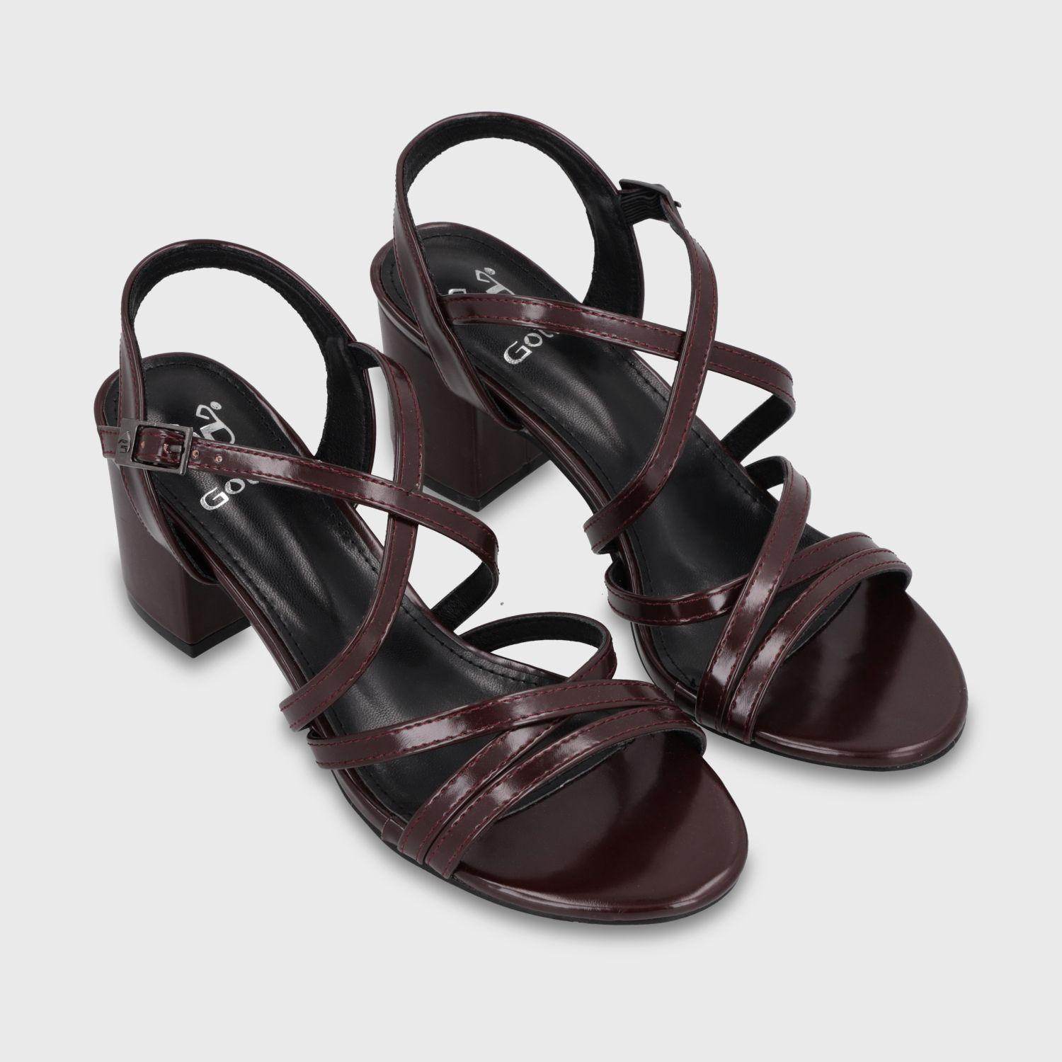 Sandalia Taco Burdeo Mujer C6164 Gotta-2