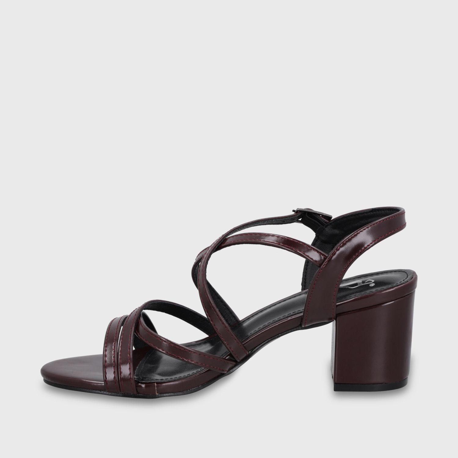 Sandalia Taco Burdeo Mujer C6164 Gotta-3