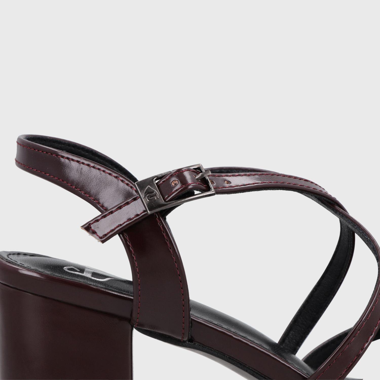 Sandalia Taco Burdeo Mujer C6164 Gotta-5