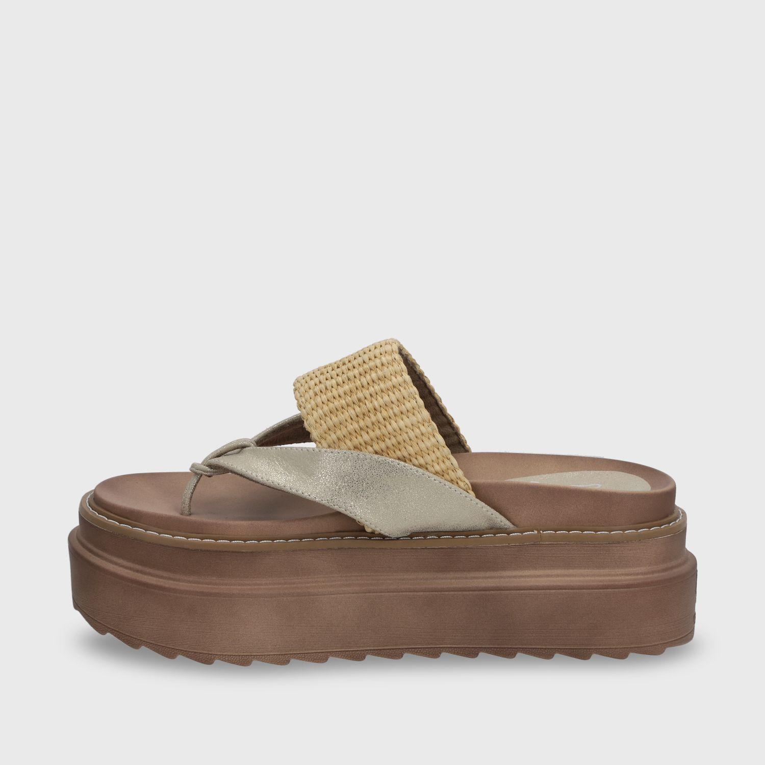 Sandalia Plataforma Beige Mujer 25234 Gotta-2