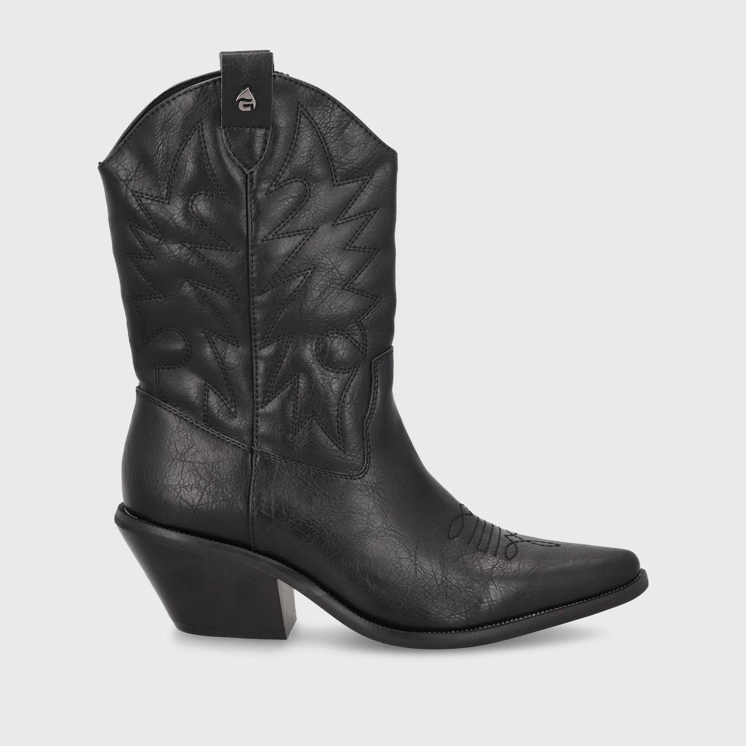 Bota Texana Negra Mujer 33751 Gotta-0