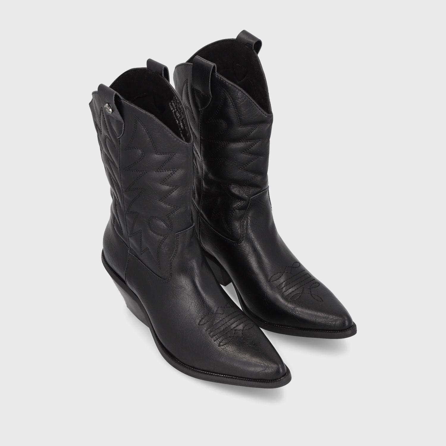Bota Texana Negra Mujer 33751 Gotta-2