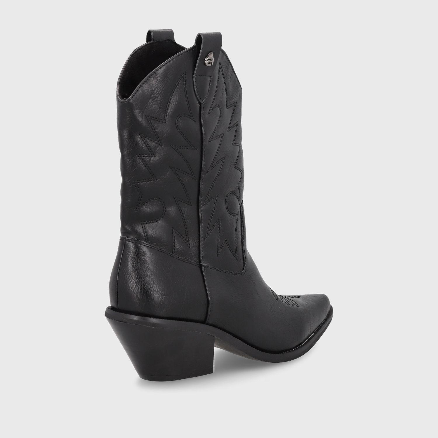 Bota Texana Negra Mujer 33751 Gotta-4