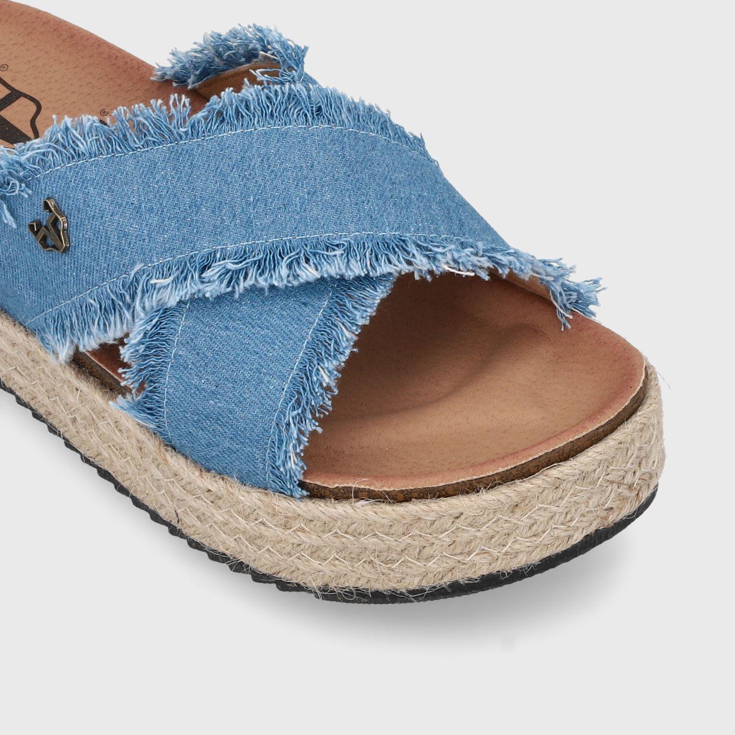 Sandalia Plaforma Denim  Mujer 23195 Gotta-5