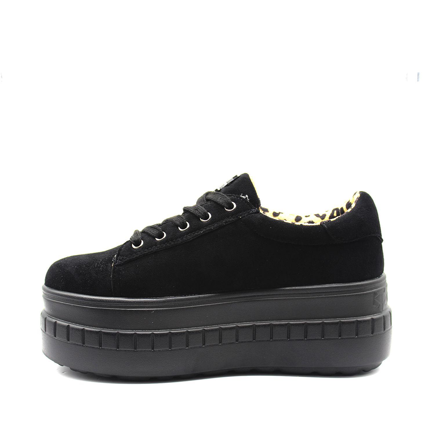Zapatilla Negra Mujer 13261 Gotta-3