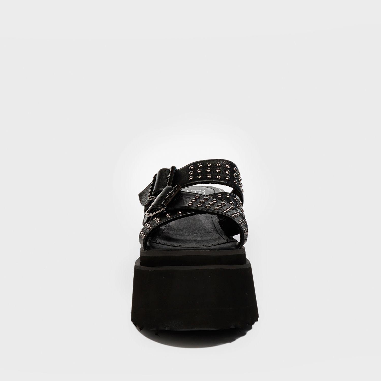 Sandalia Plataforma Negra Mujer 15241 Gotta-2