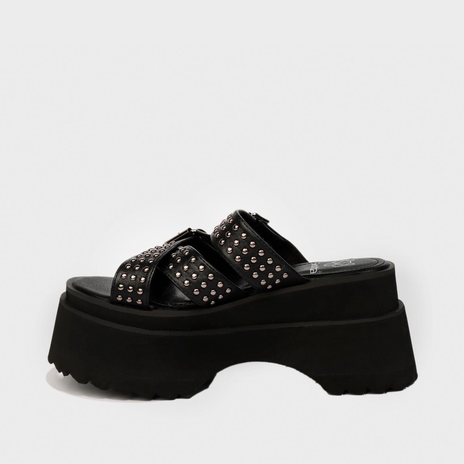 Sandalia Plataforma Negra Mujer 15241 Gotta-3
