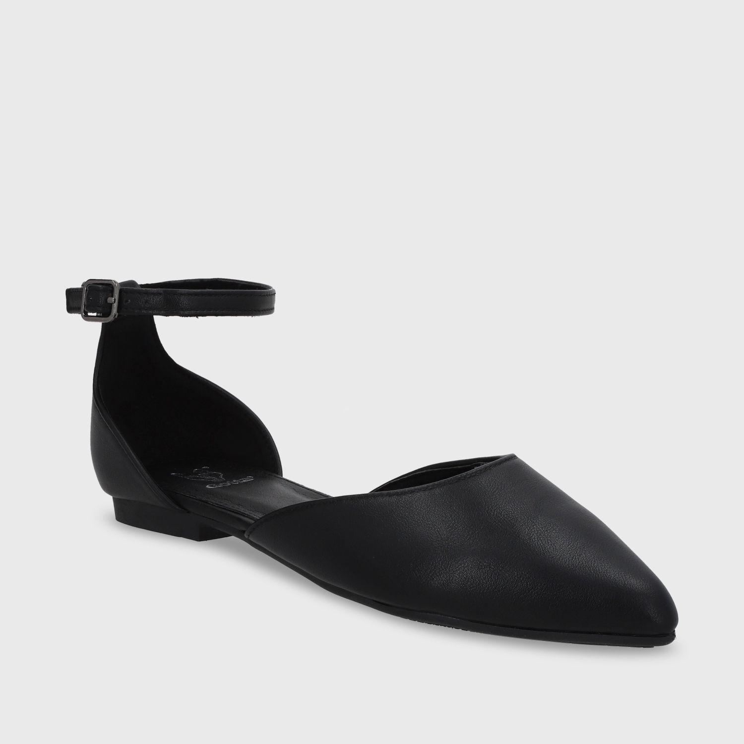 Ballerina Plano Negro Mujer 54010 Gotta-1
