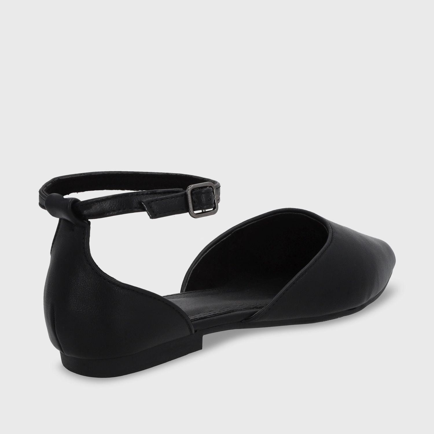 Ballerina Plano Negro Mujer 54010 Gotta-3