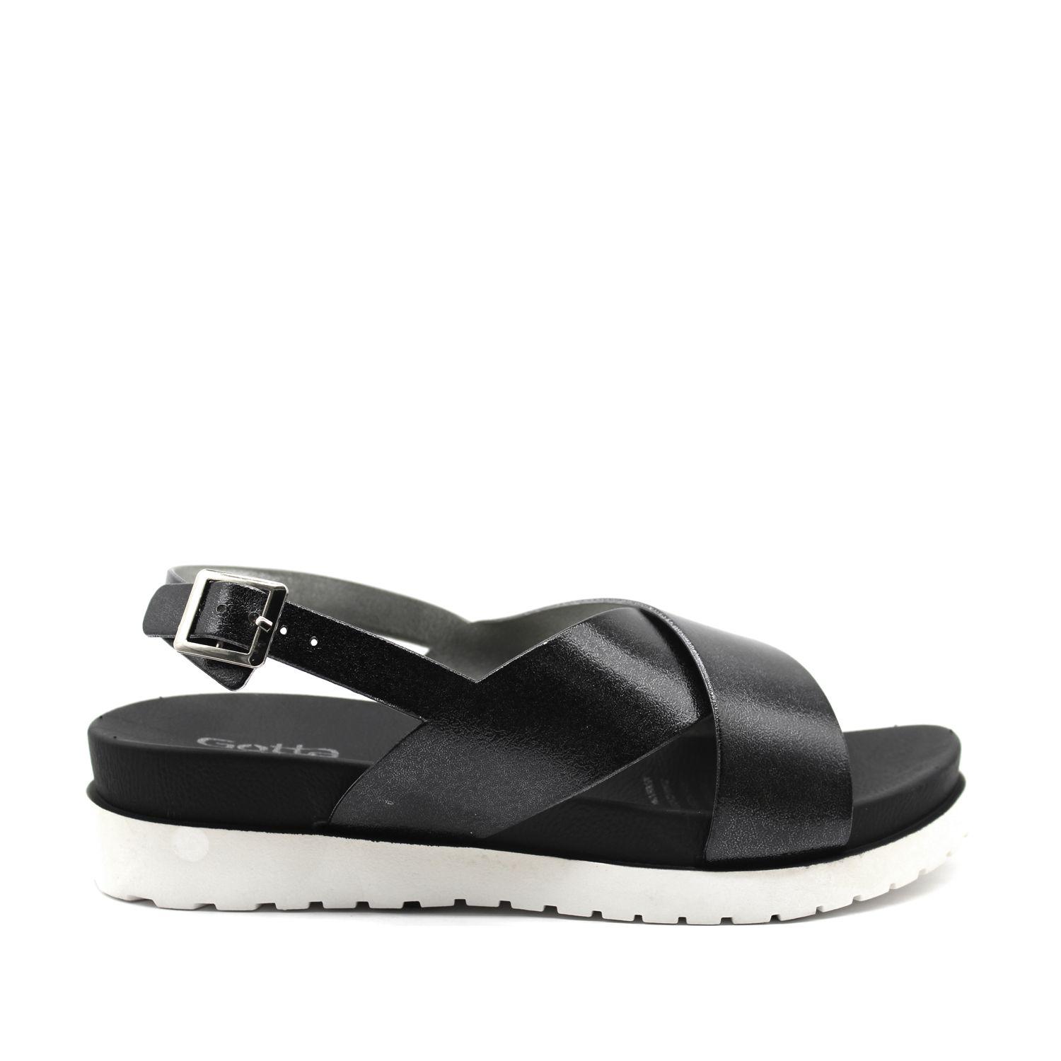 Sandalia Negra Mujer 12061 Gotta-0