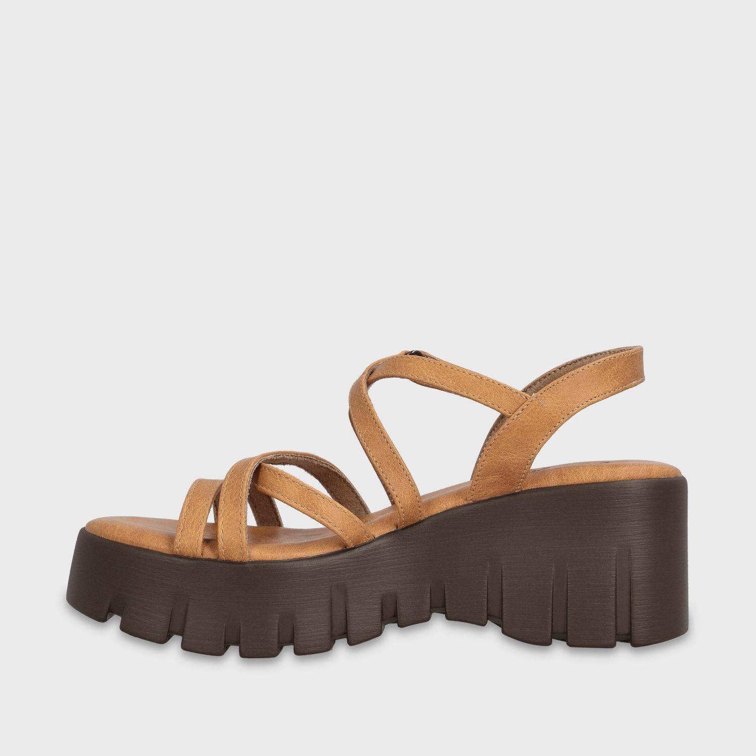 Sandalia Plataforma Café Mujer Gracia Gotta-3