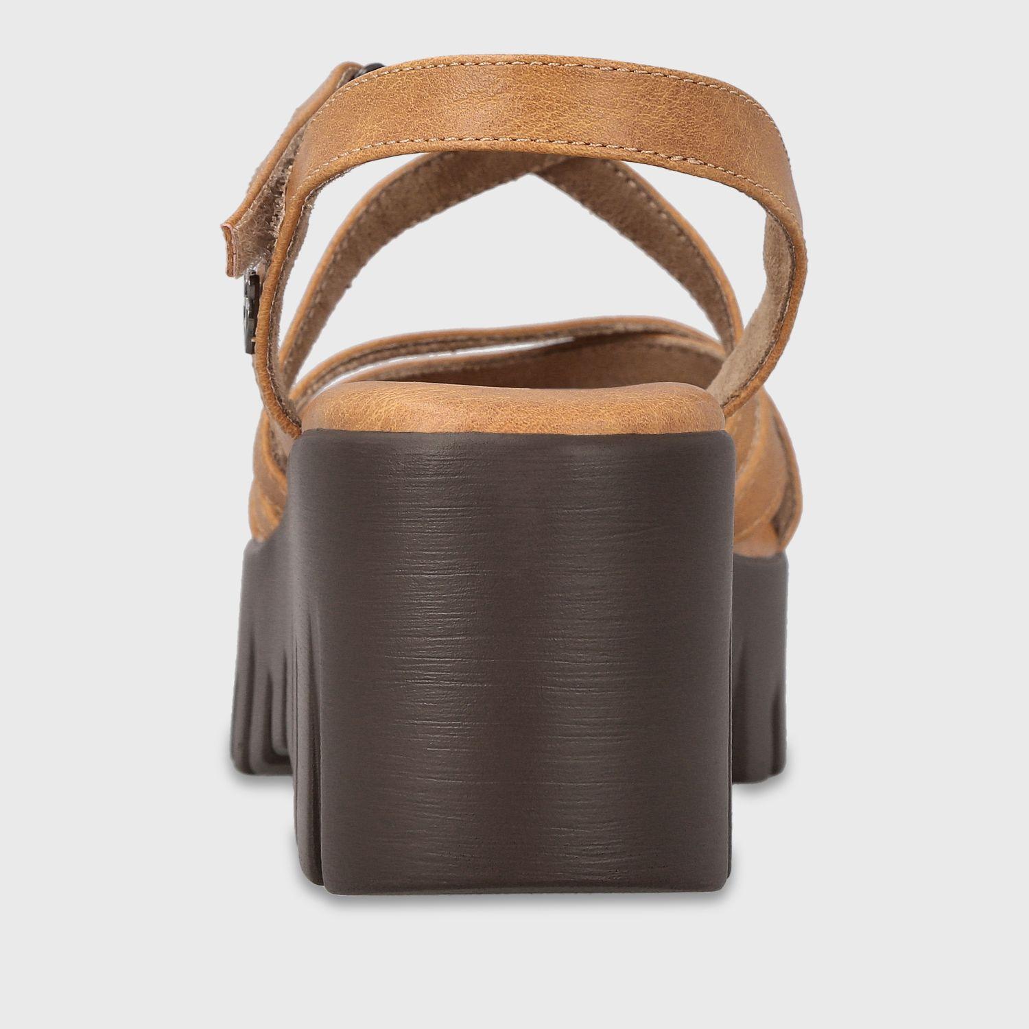 Sandalia Plataforma Café Mujer Gracia Gotta-4