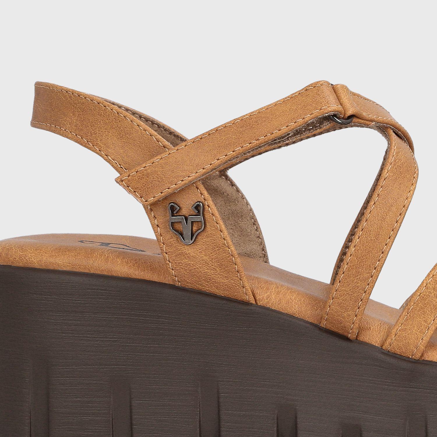 Sandalia Plataforma Café Mujer Gracia Gotta-5